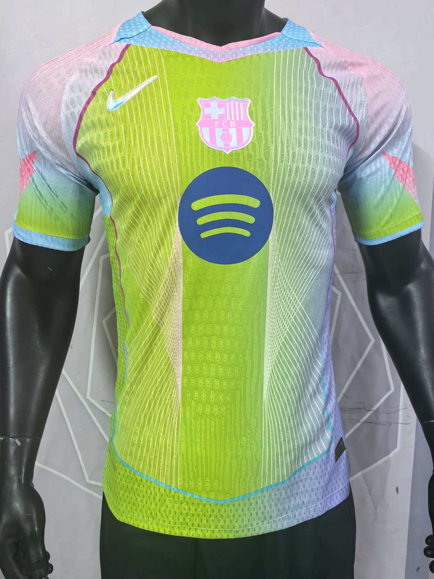 Barcelona Green Special Edition Player Version Soccer Jersey