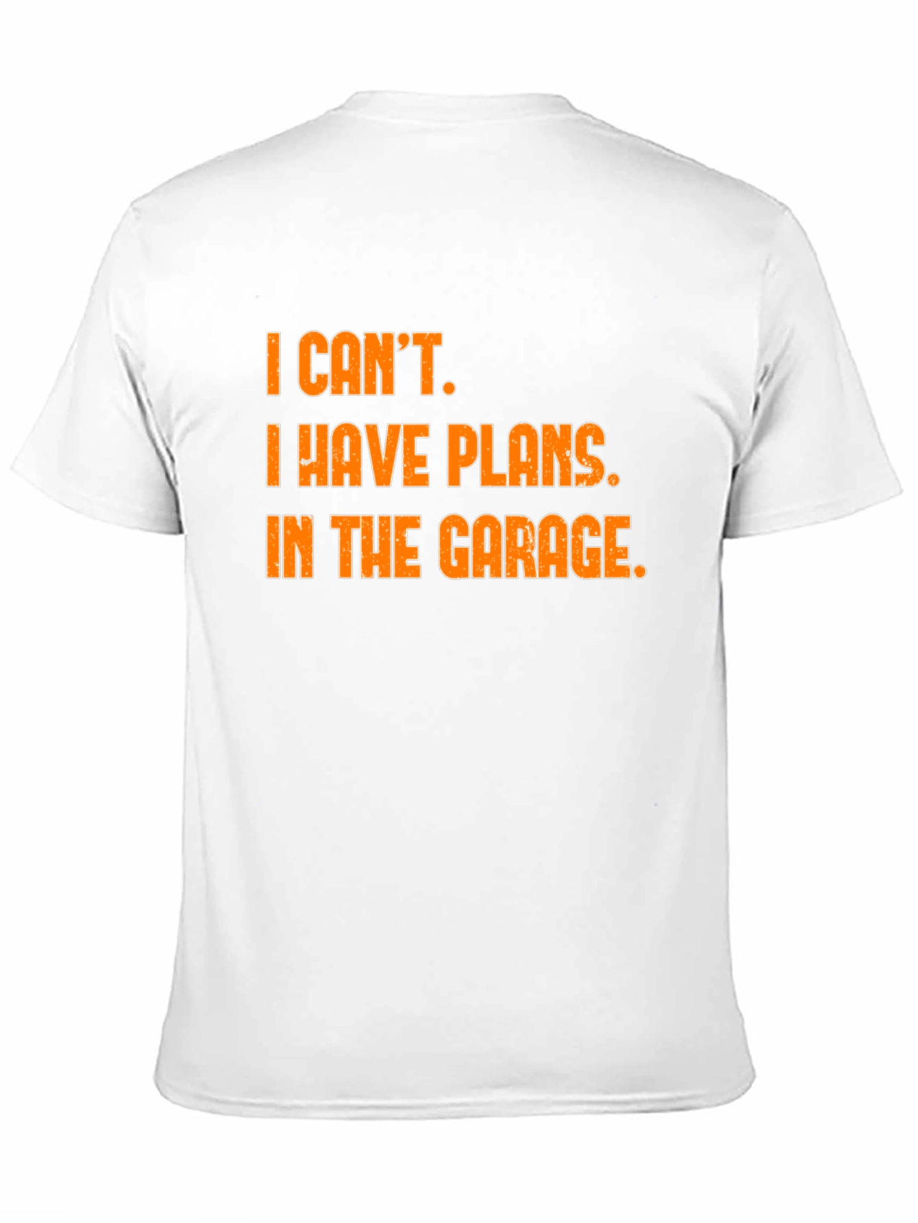 Garage Plans T-Shirt - Black Cotton Blend Novelty Tee