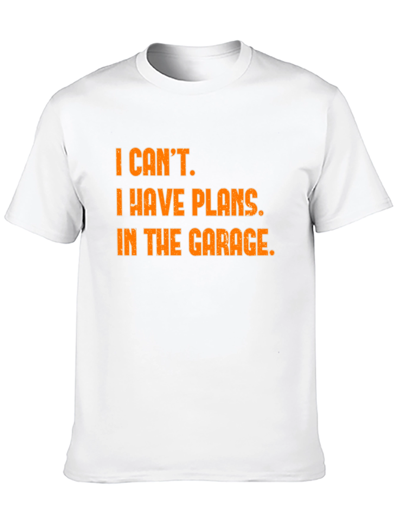Garage Plans T-Shirt - Black Cotton Blend Novelty Tee