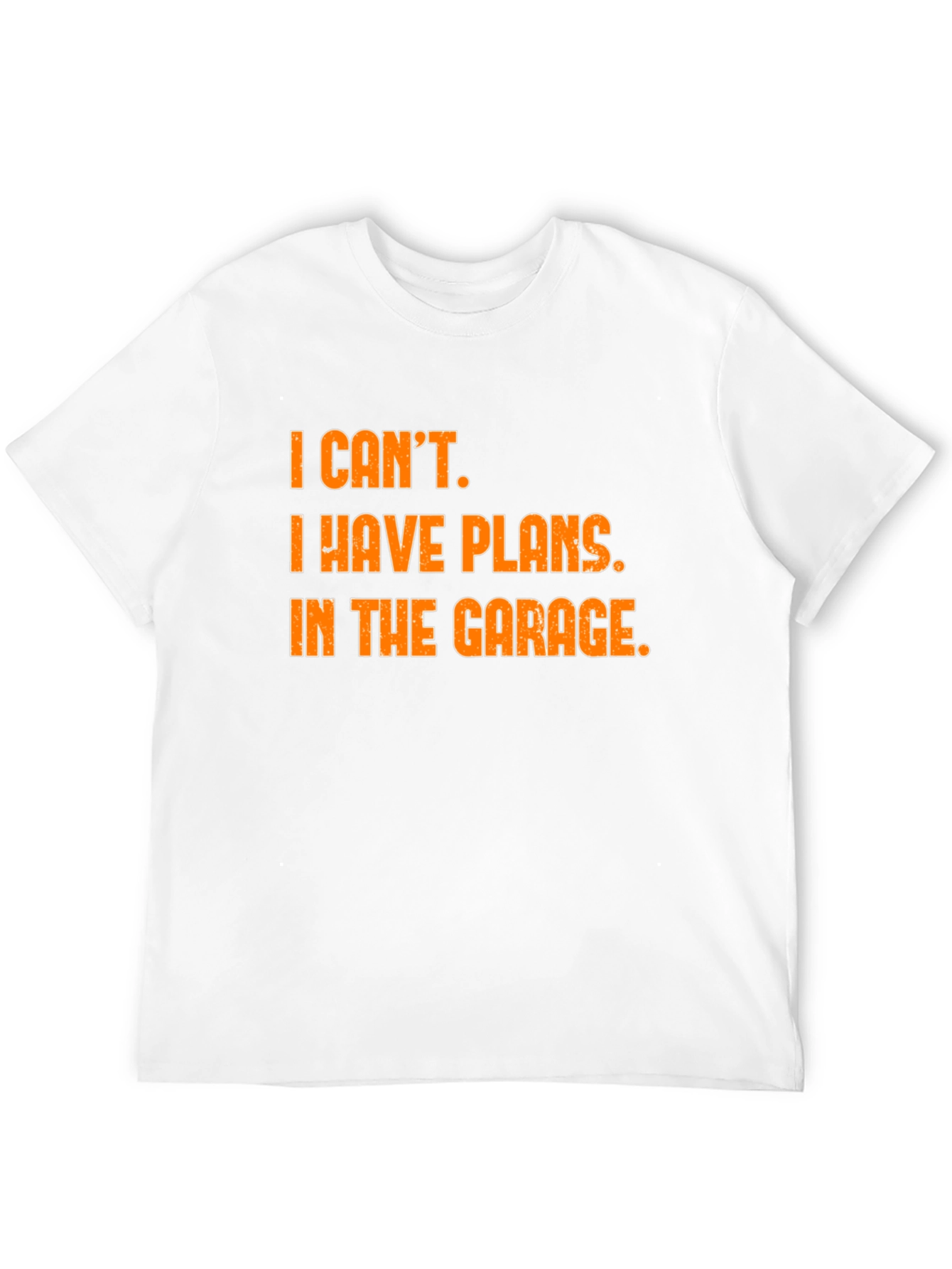 Garage Plans T-Shirt - Black Cotton Blend Novelty Tee