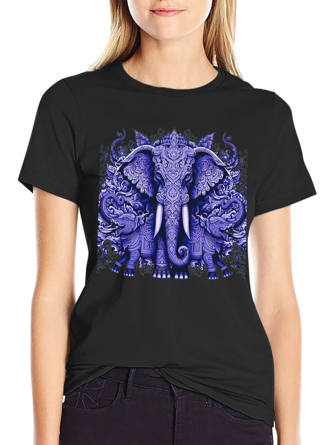 Elephant Graphic Print Tee