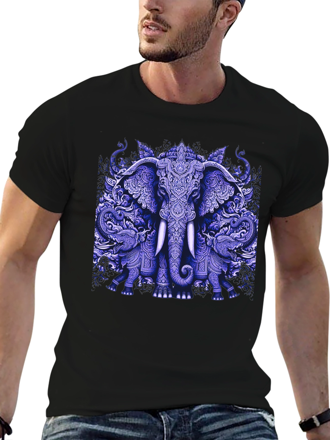 Elephant Graphic Print Tee