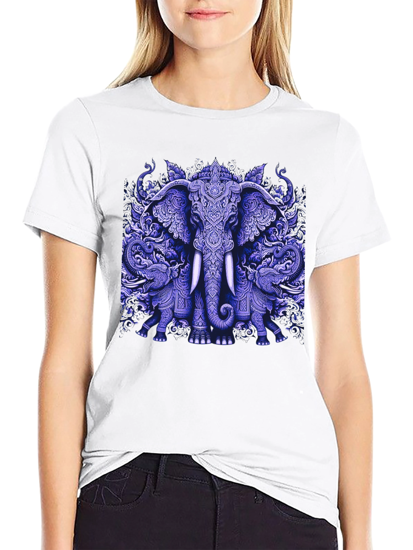 Elephant Graphic Print Tee