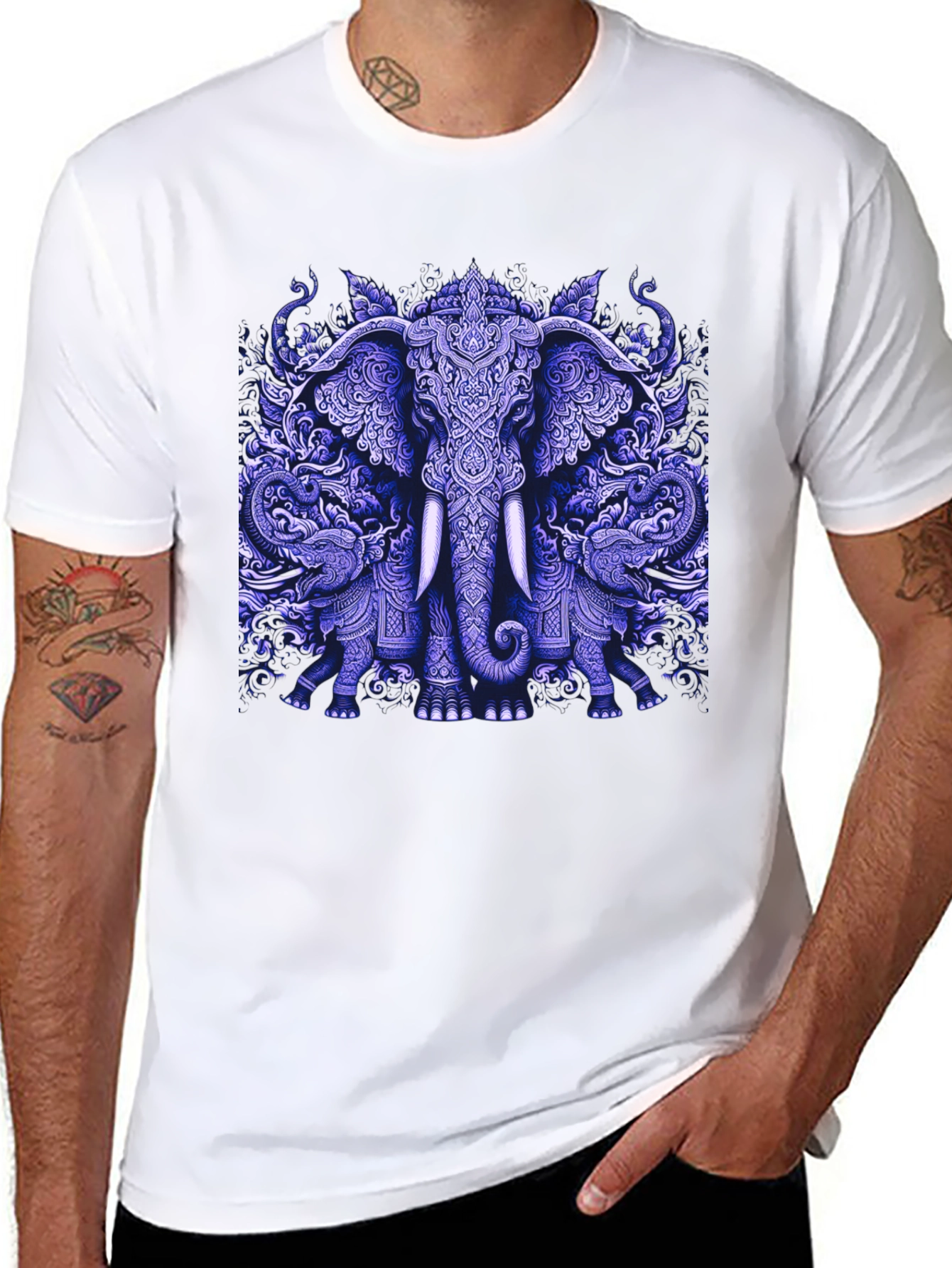 Elephant Graphic Print Tee