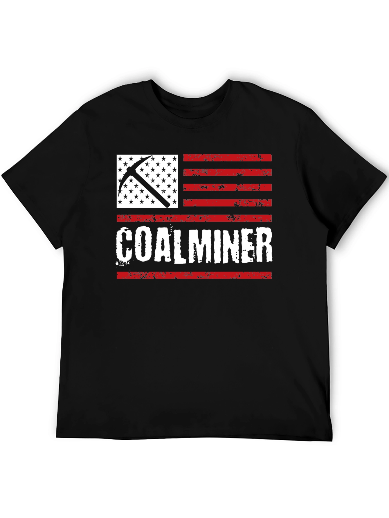 Coal Miner American Flag T-Shirt