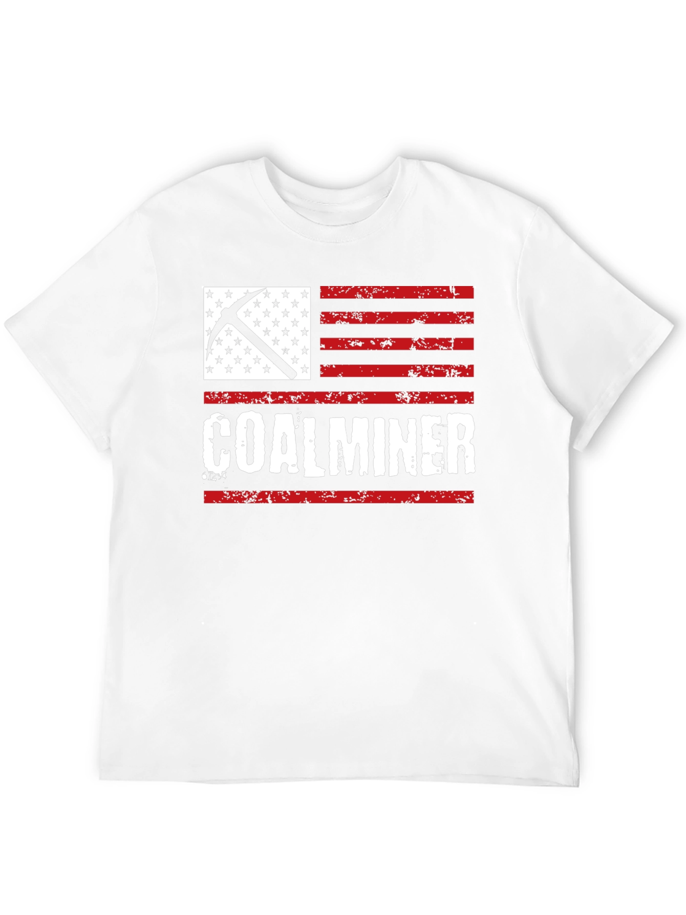 Coal Miner American Flag T-Shirt