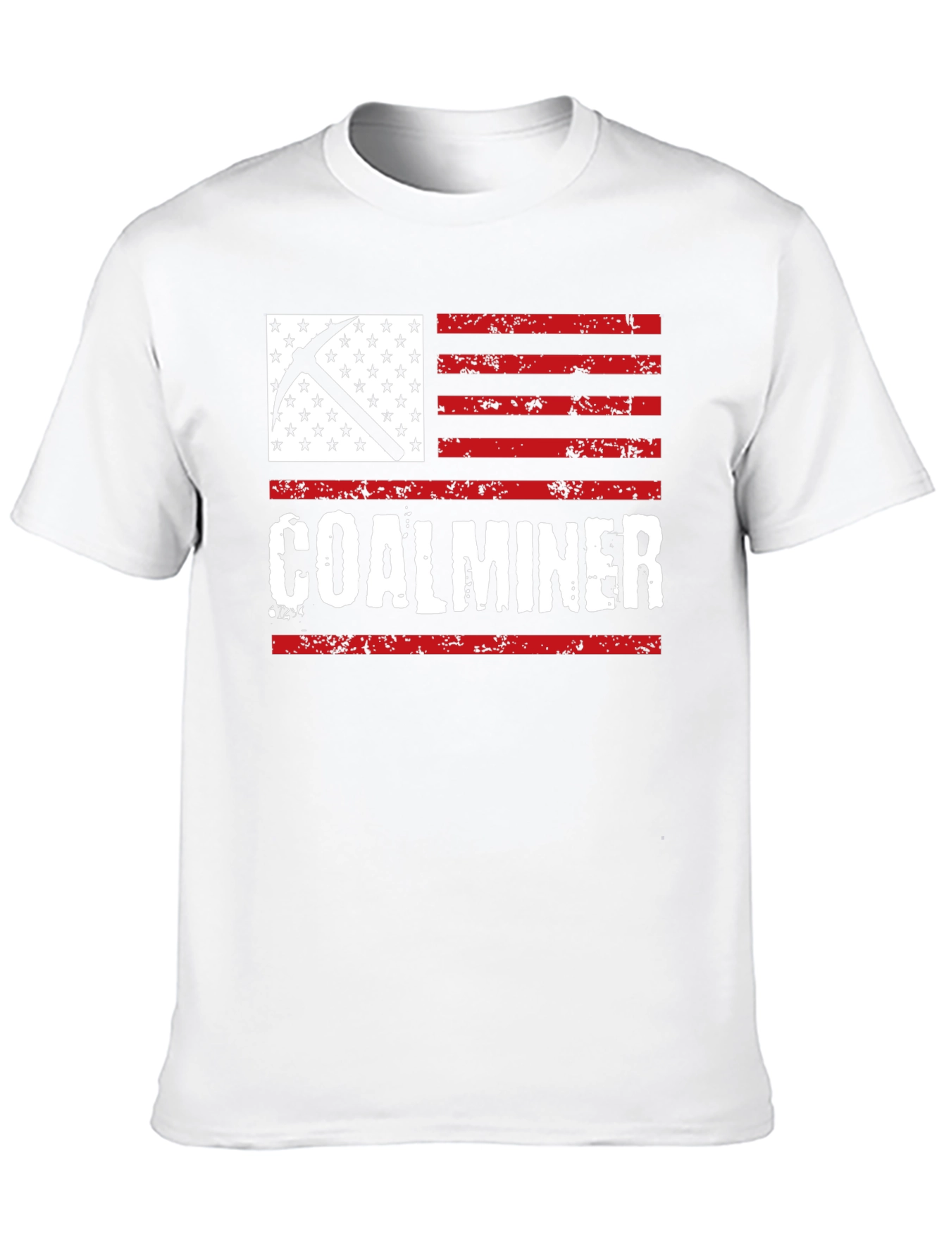 Coal Miner American Flag T-Shirt