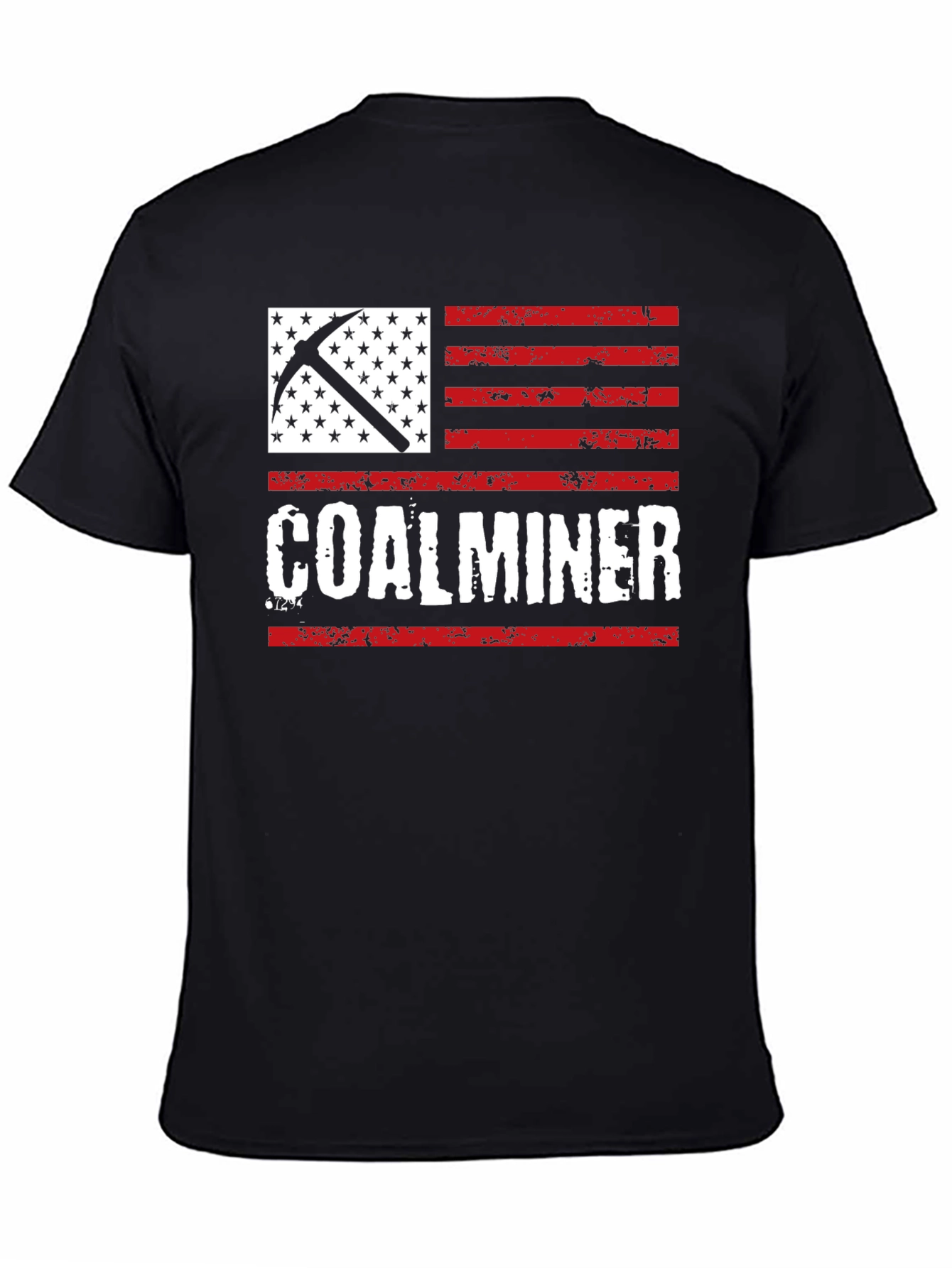 Coal Miner American Flag T-Shirt