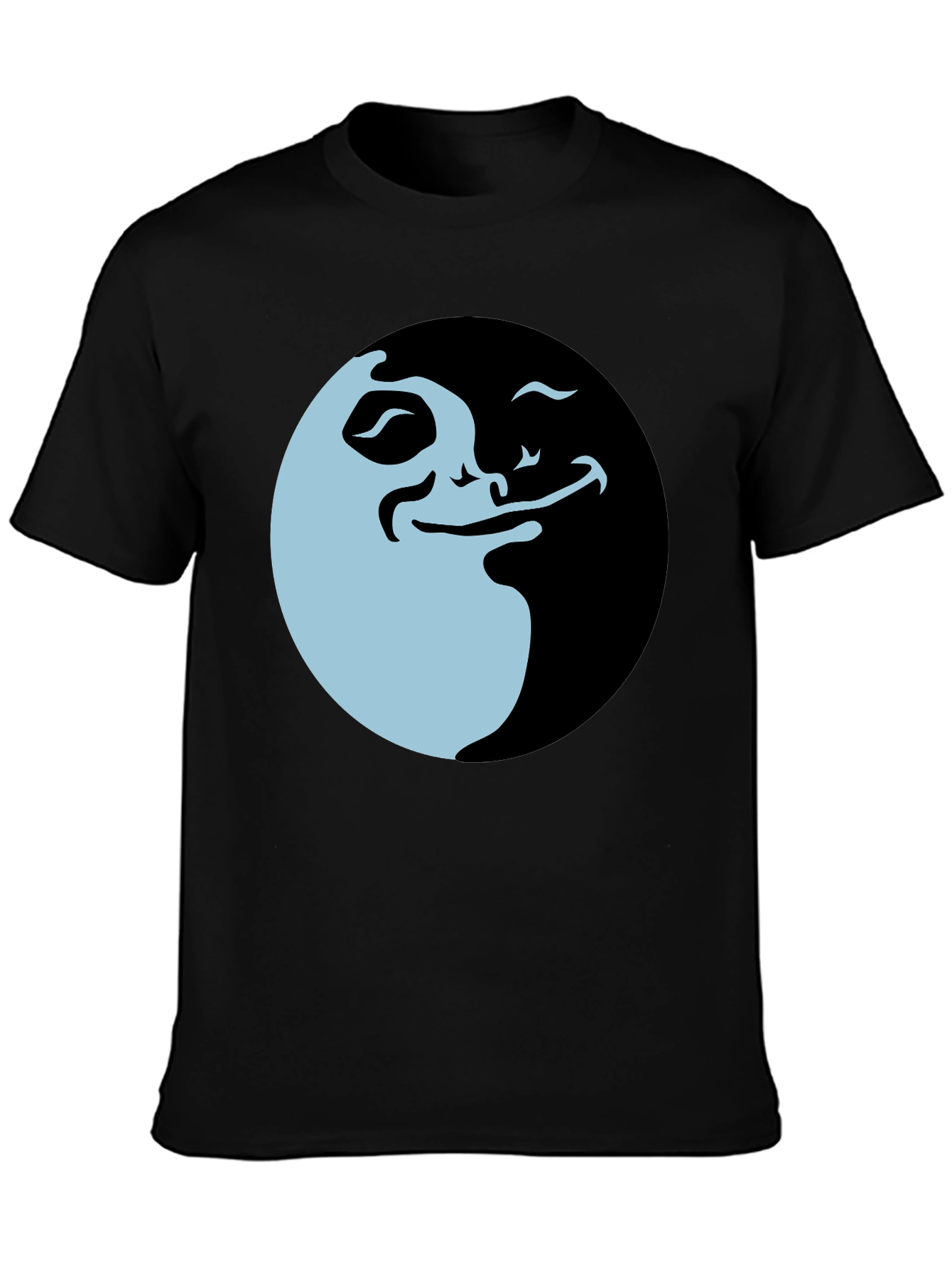 Funny Meme Graphic Tee - Black Cotton T-Shirt