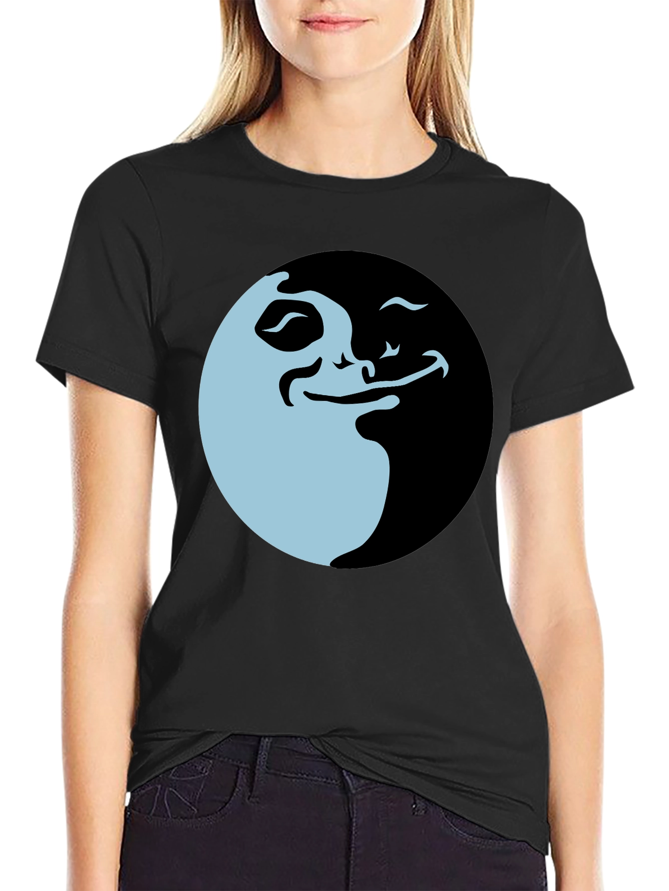 Funny Meme Graphic Tee - Black Cotton T-Shirt
