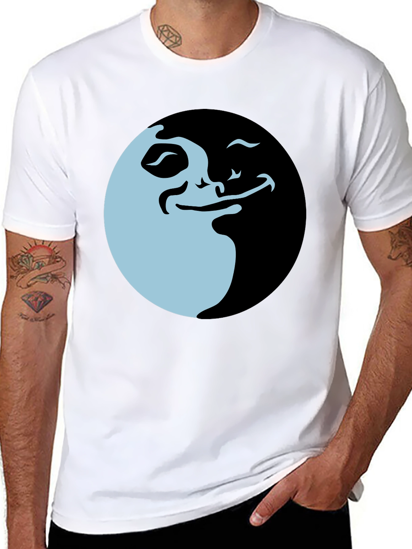 Funny Meme Graphic Tee - Black Cotton T-Shirt
