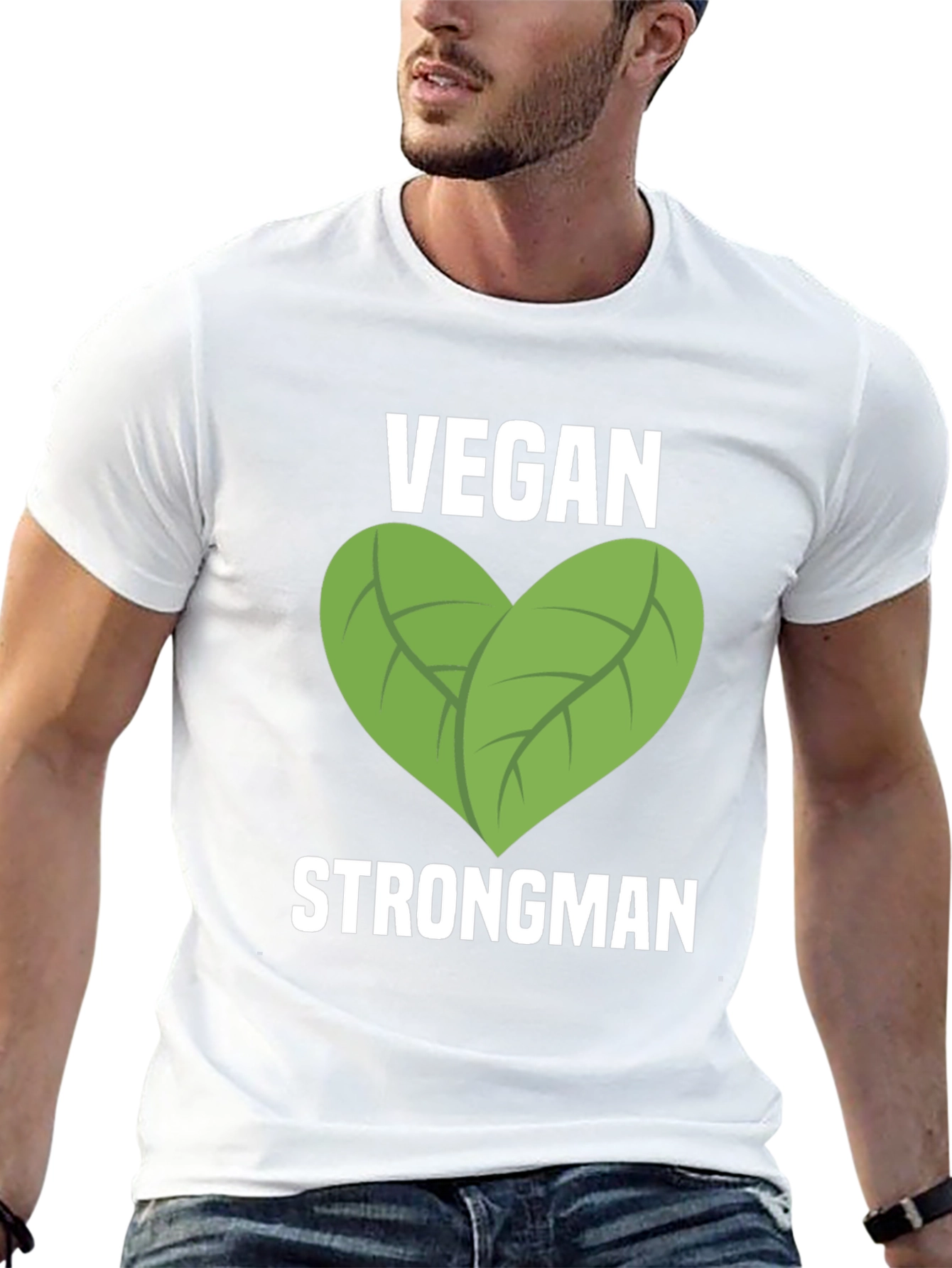 Vegan Strongman Graphic T-Shirt