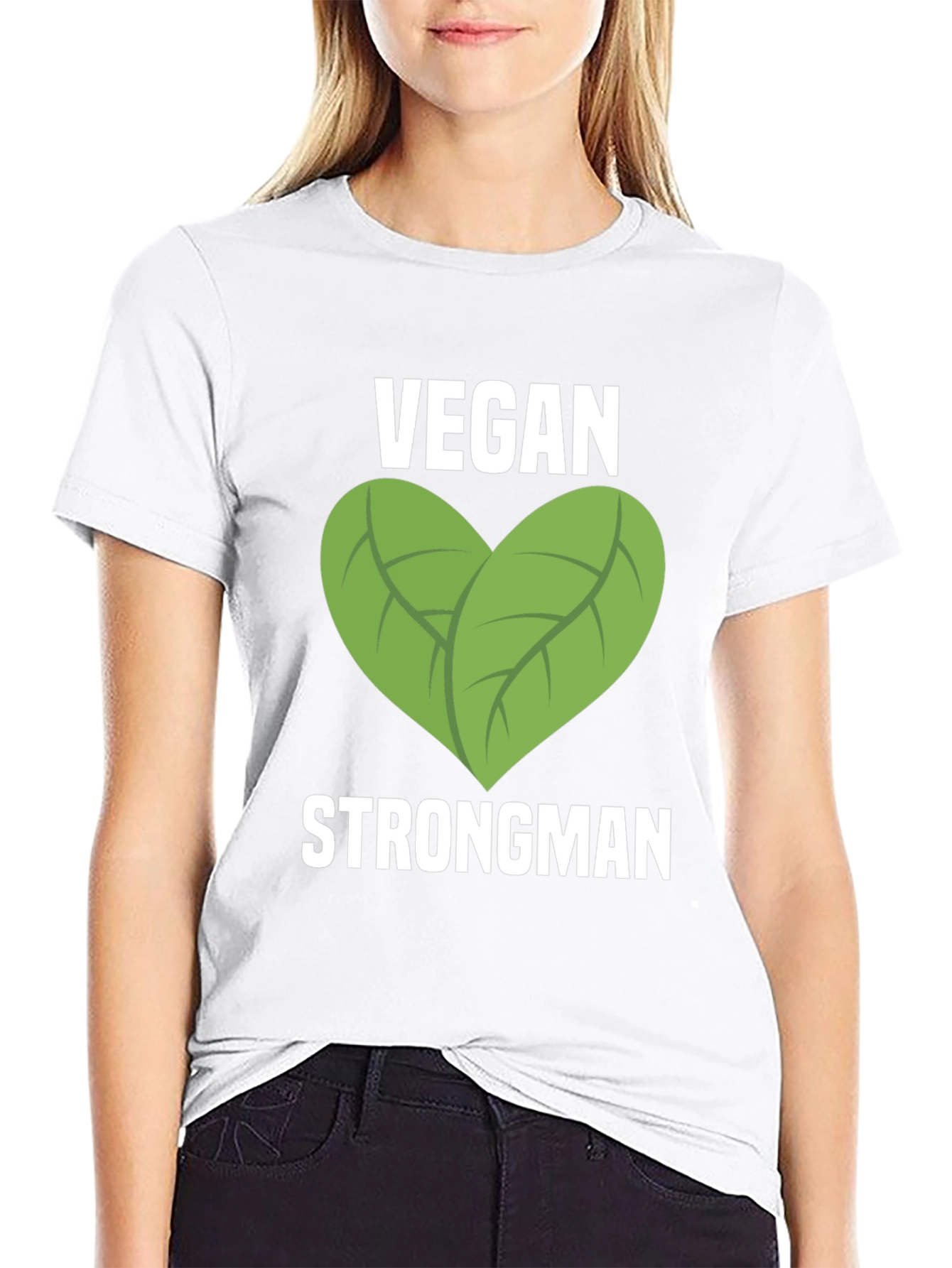 Vegan Strongman Graphic T-Shirt