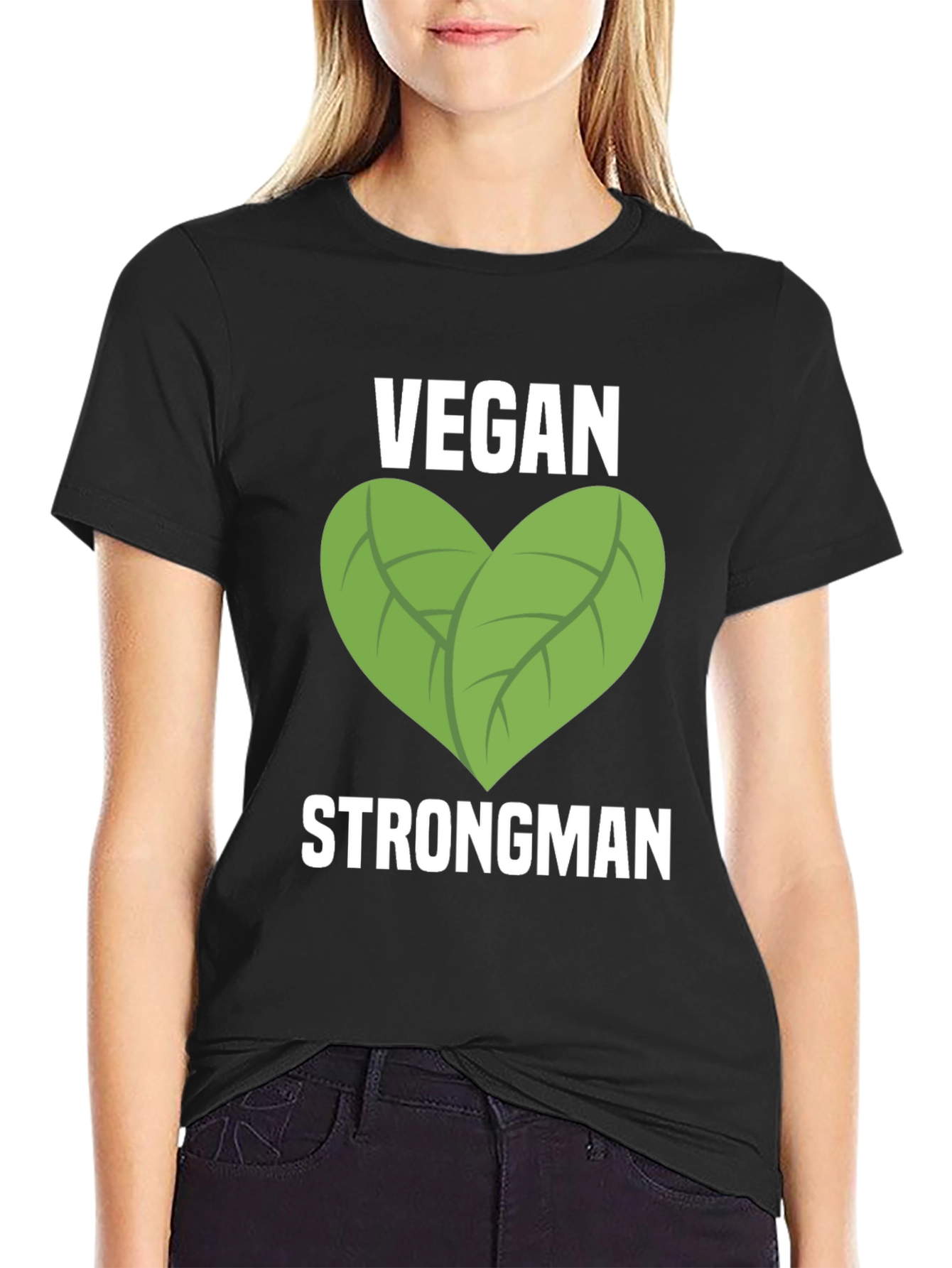 Vegan Strongman Graphic T-Shirt