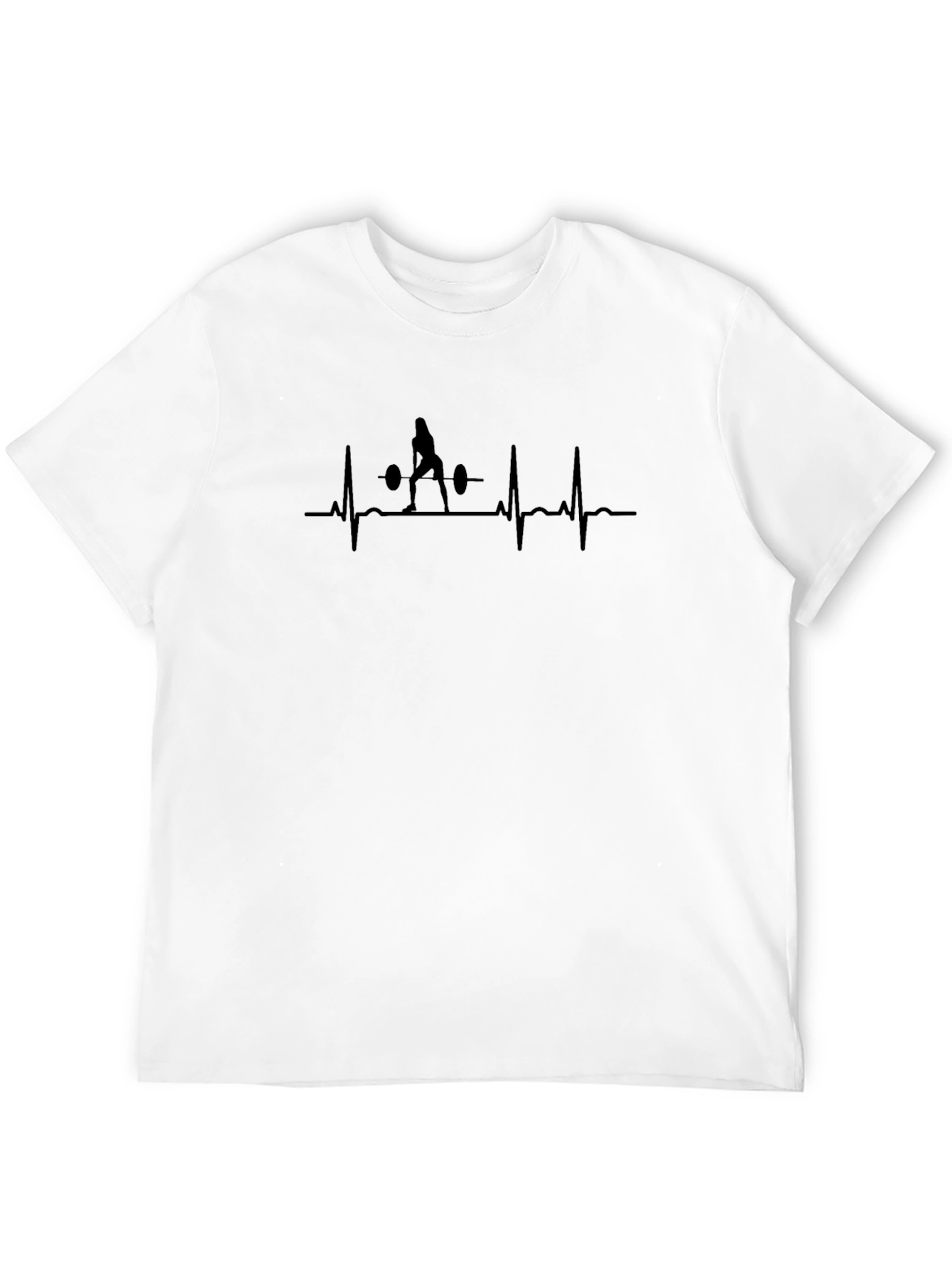 Heartbeat Deadlift Graphic Tee - Fitness T-Shirt