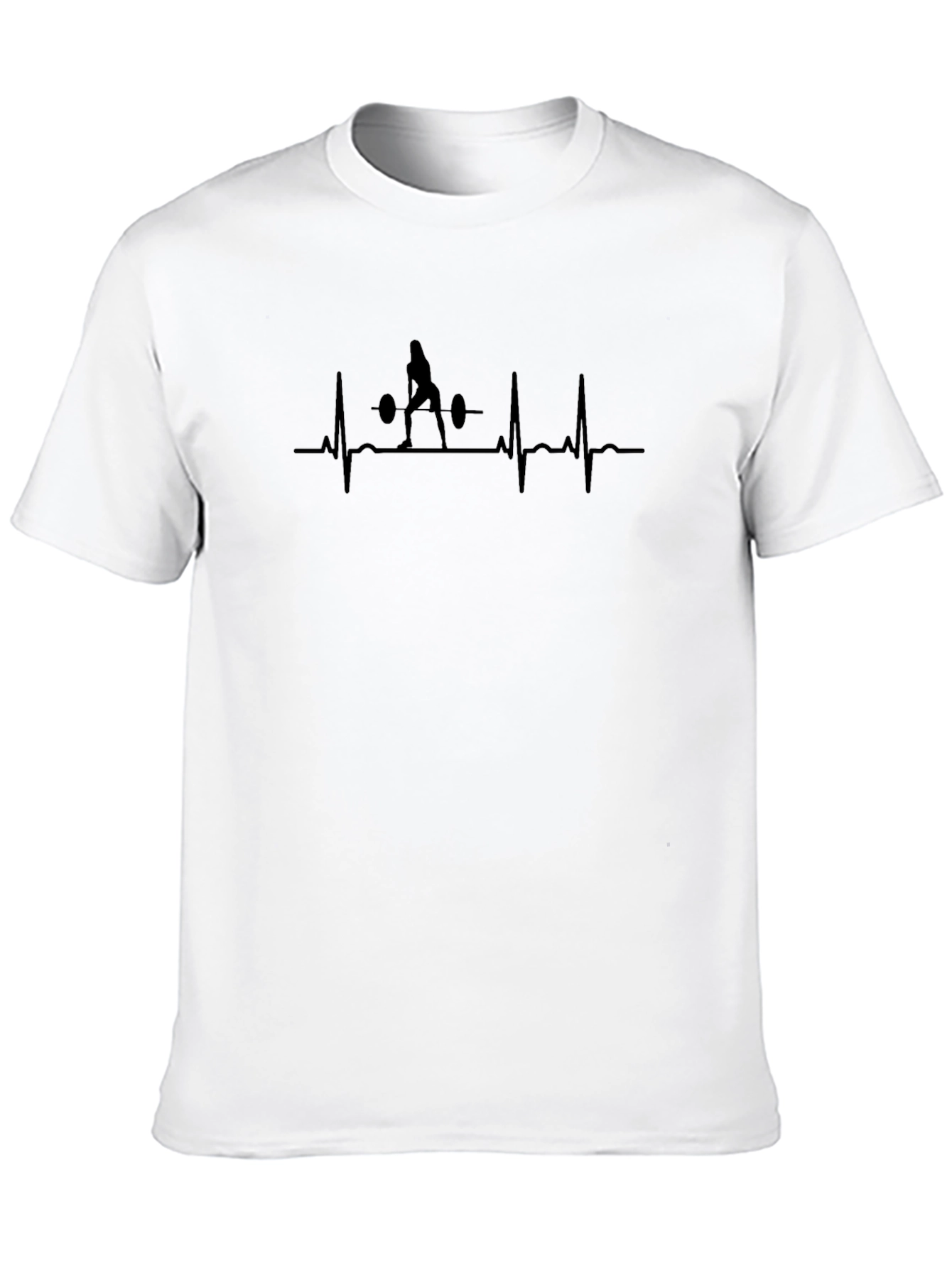 Heartbeat Deadlift Graphic Tee - Fitness T-Shirt