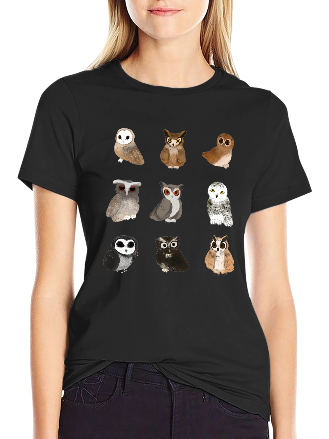 Owl T-Shirt - Unique Bird Design