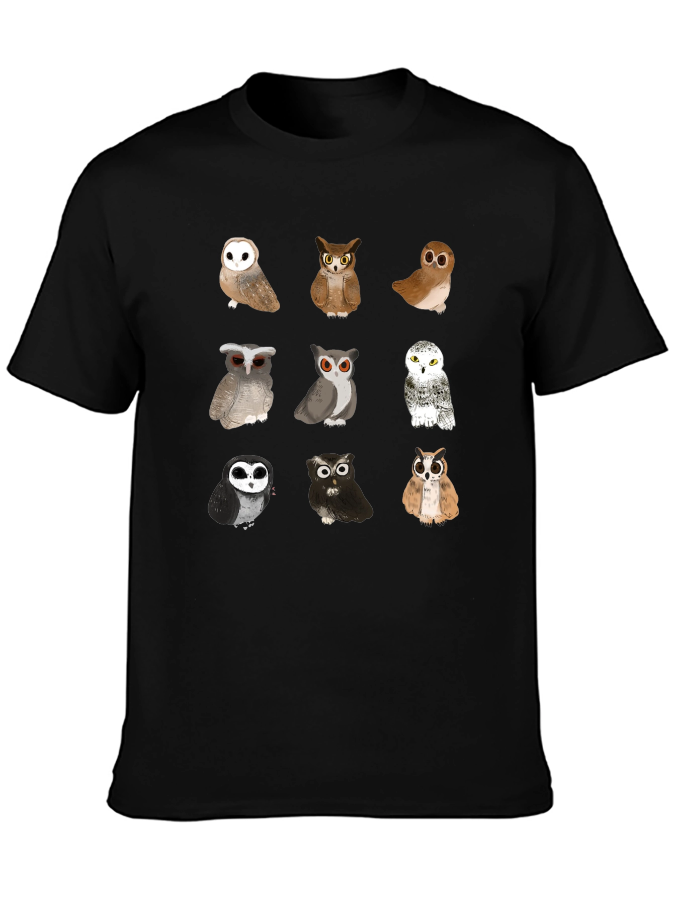 Owl T-Shirt - Unique Bird Design