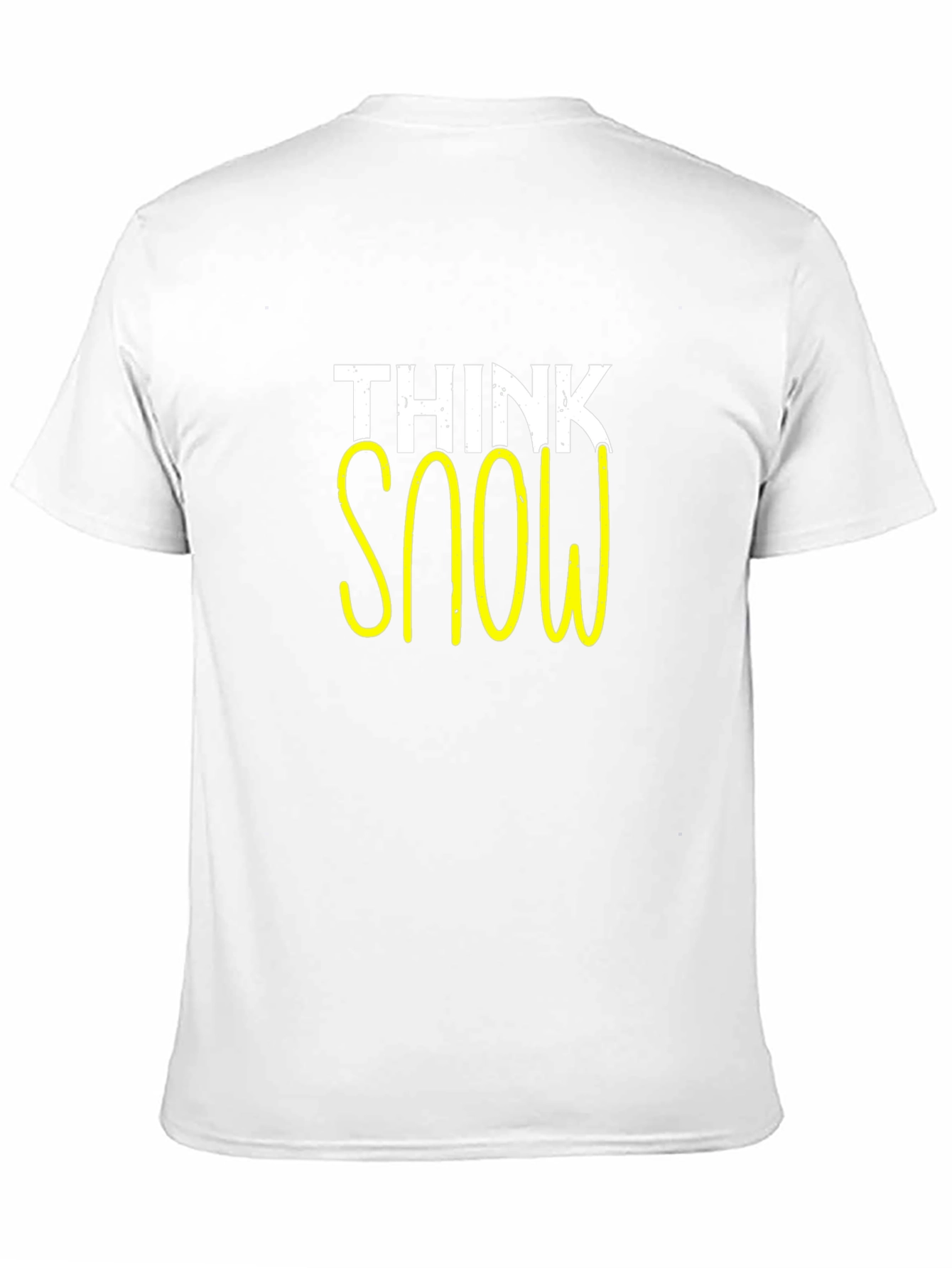 Think Snow Graphic Tee - Black Casual T-Shirt