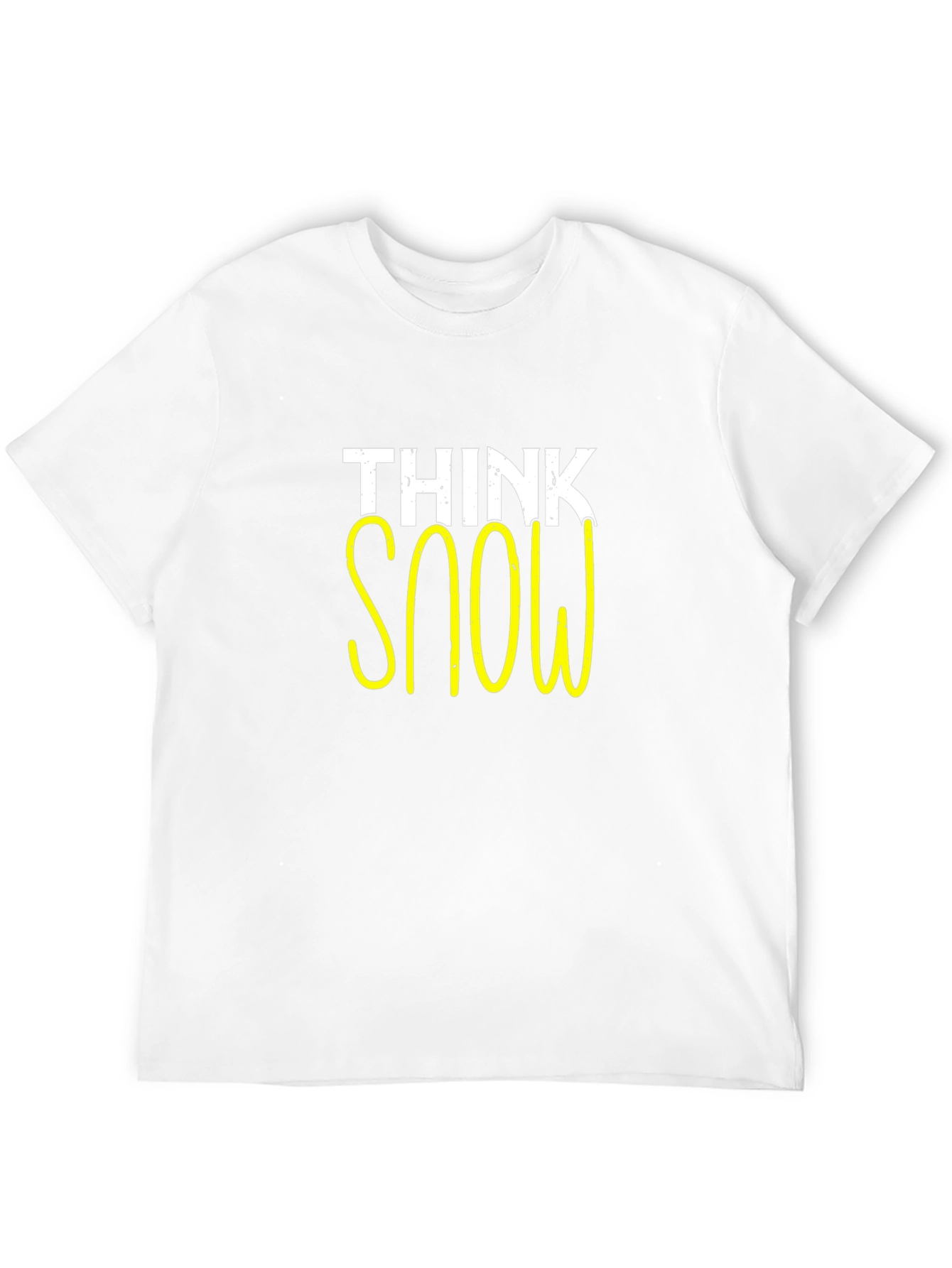 Think Snow Graphic Tee - Black Casual T-Shirt
