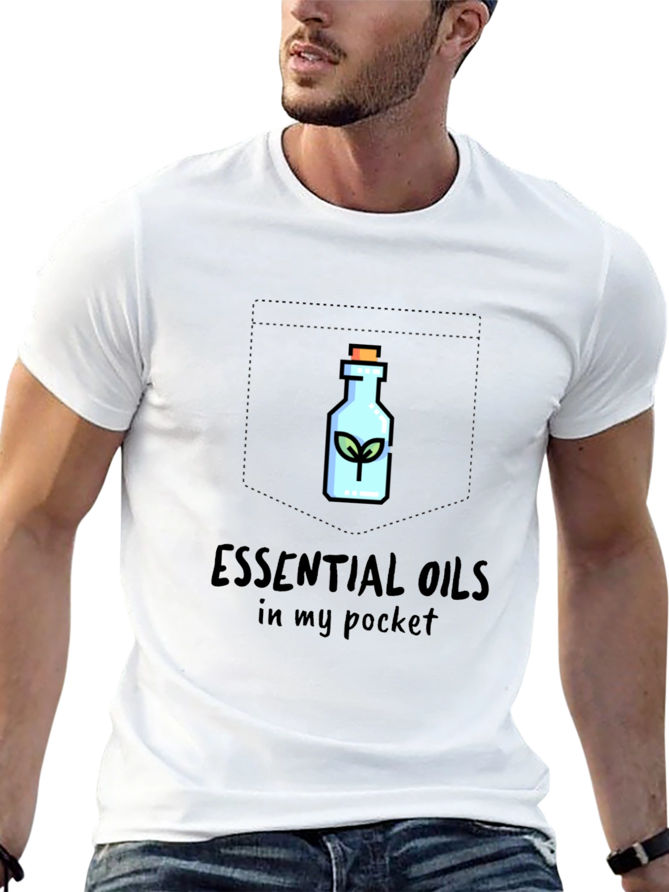Essential Oils Pocket T-Shirt - Stylish Comfort