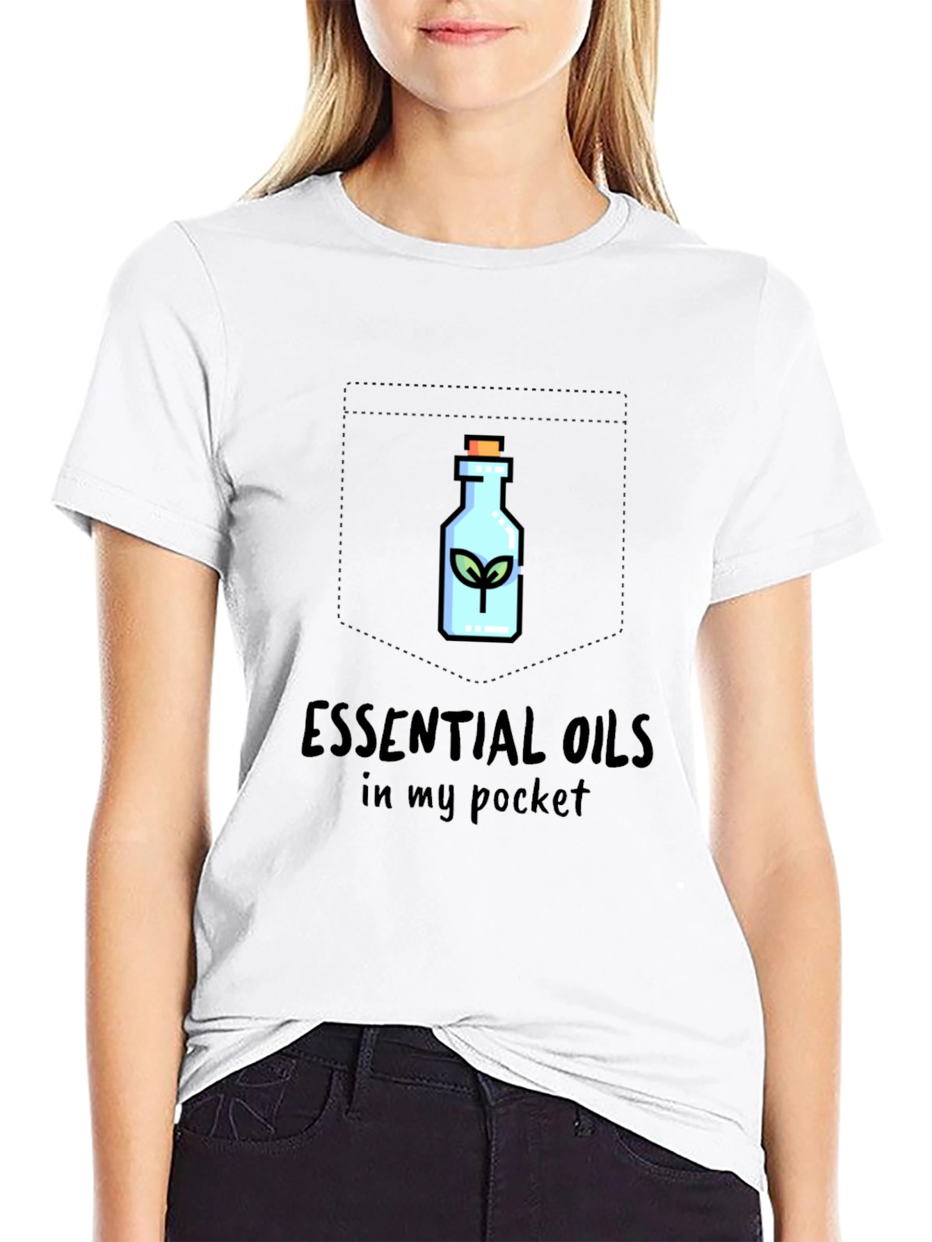 Essential Oils Pocket T-Shirt - Stylish Comfort