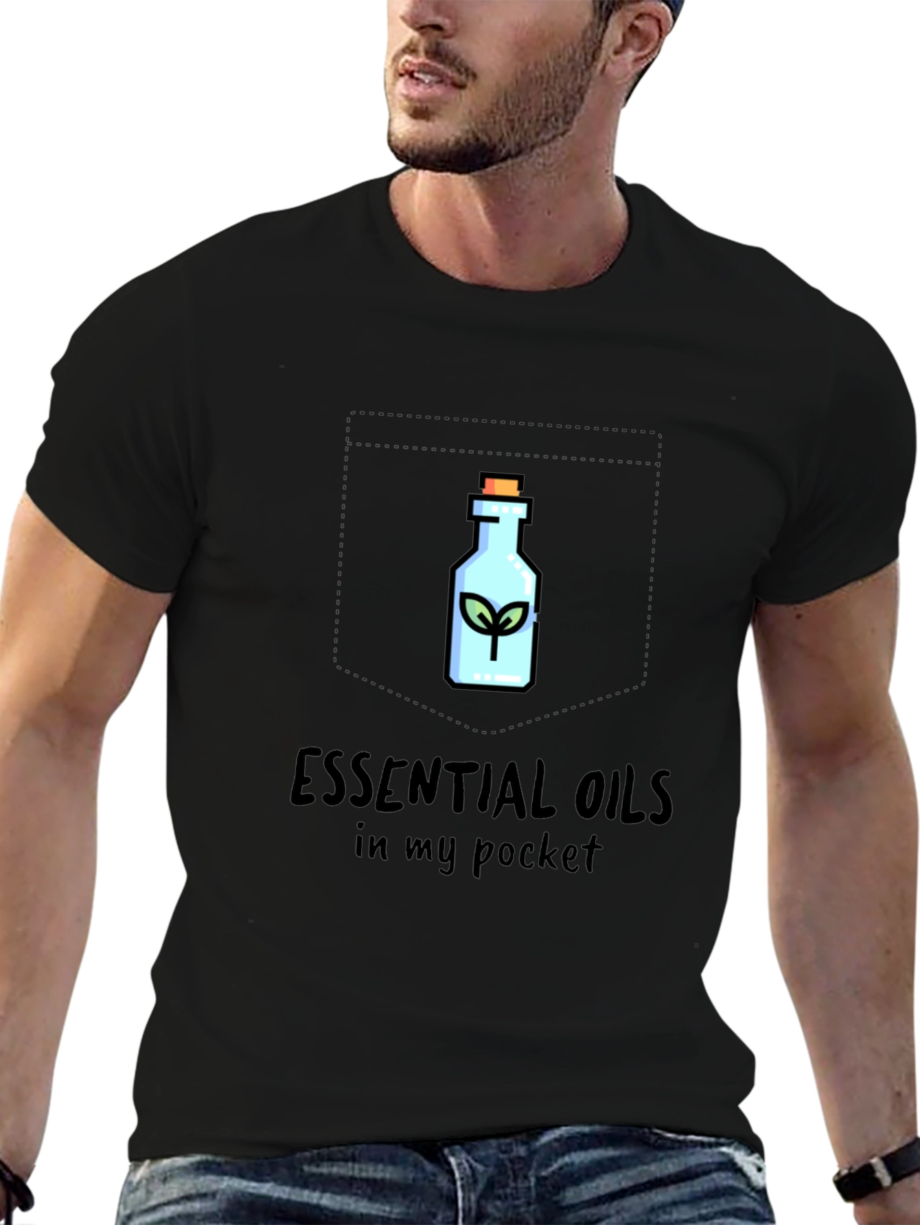 Essential Oils Pocket T-Shirt - Stylish Comfort
