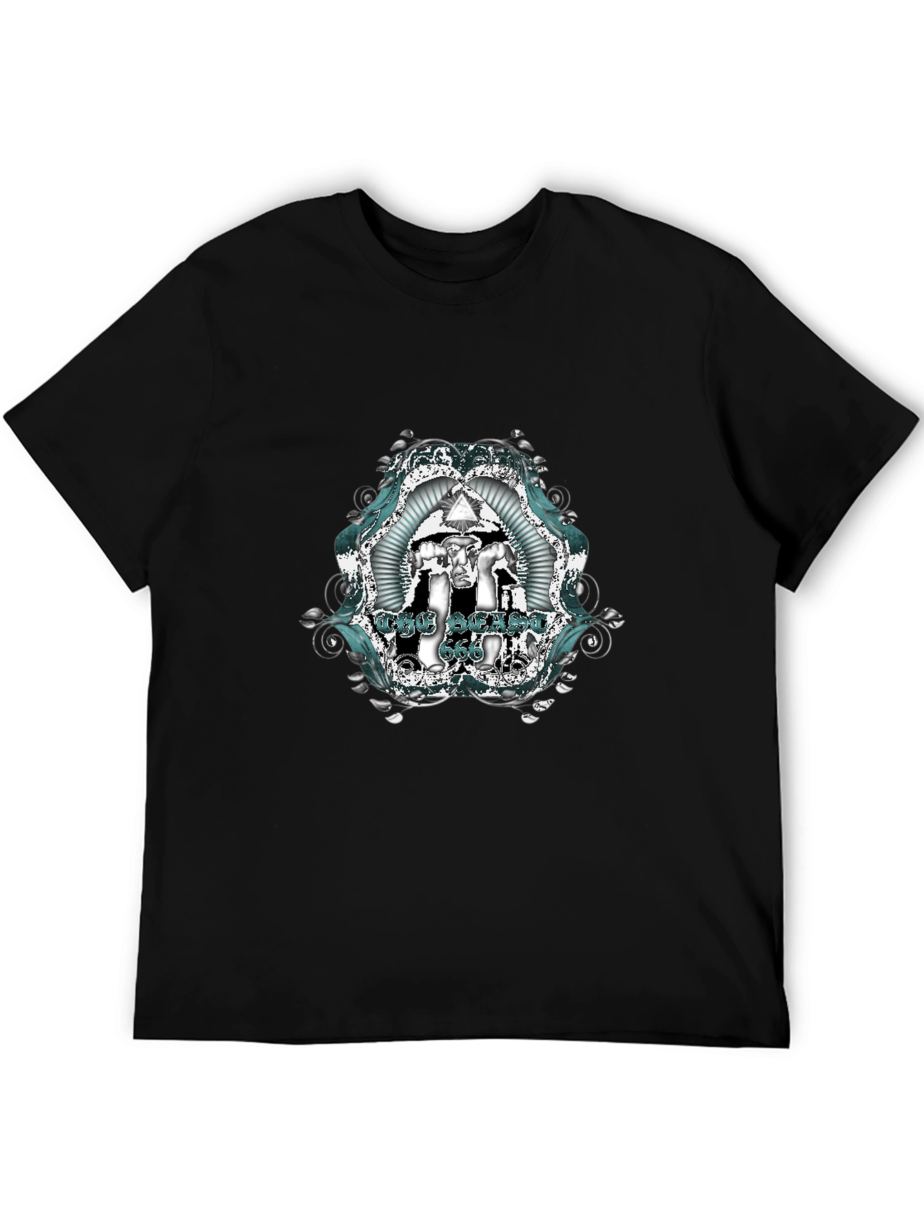 The Satanic 666 Graphic T-Shirt - Black
