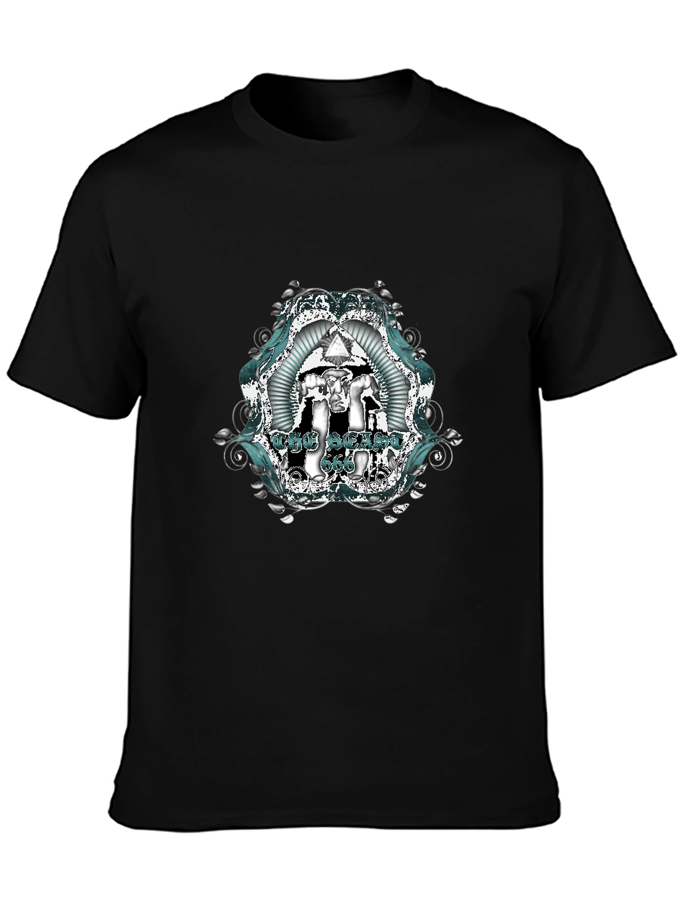 The Satanic 666 Graphic T-Shirt - Black