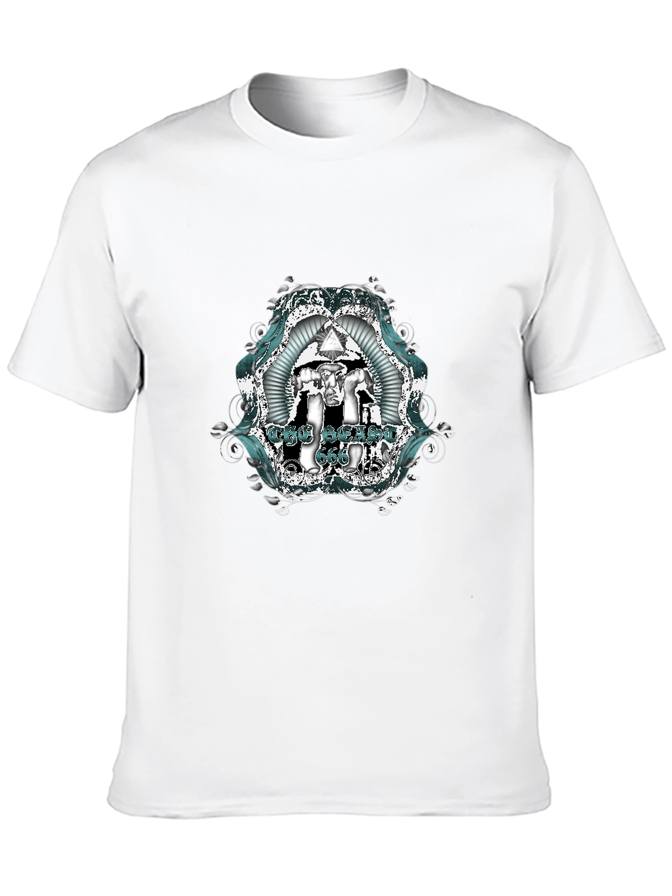 The Satanic 666 Graphic T-Shirt - Black