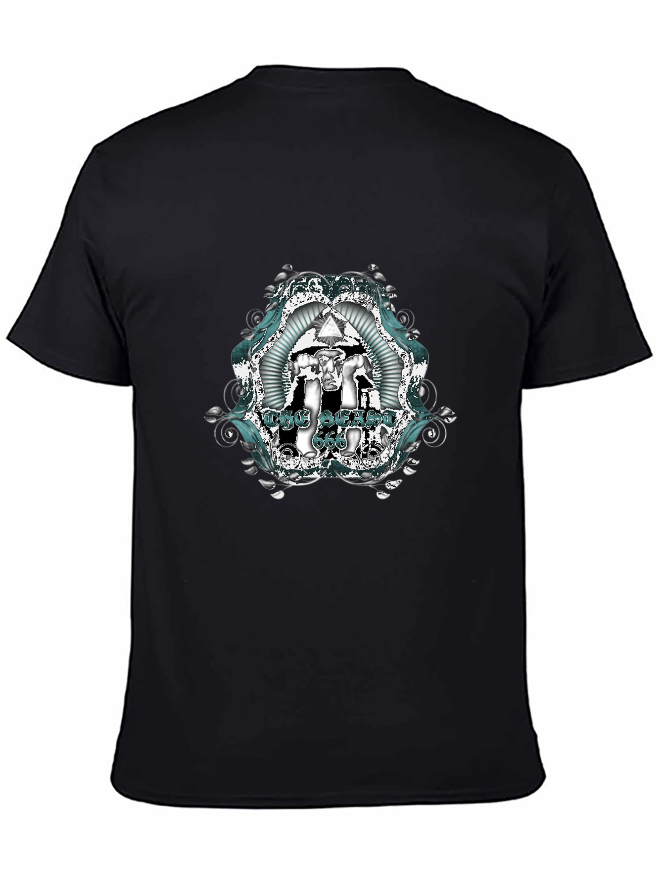 The Satanic 666 Graphic T-Shirt - Black