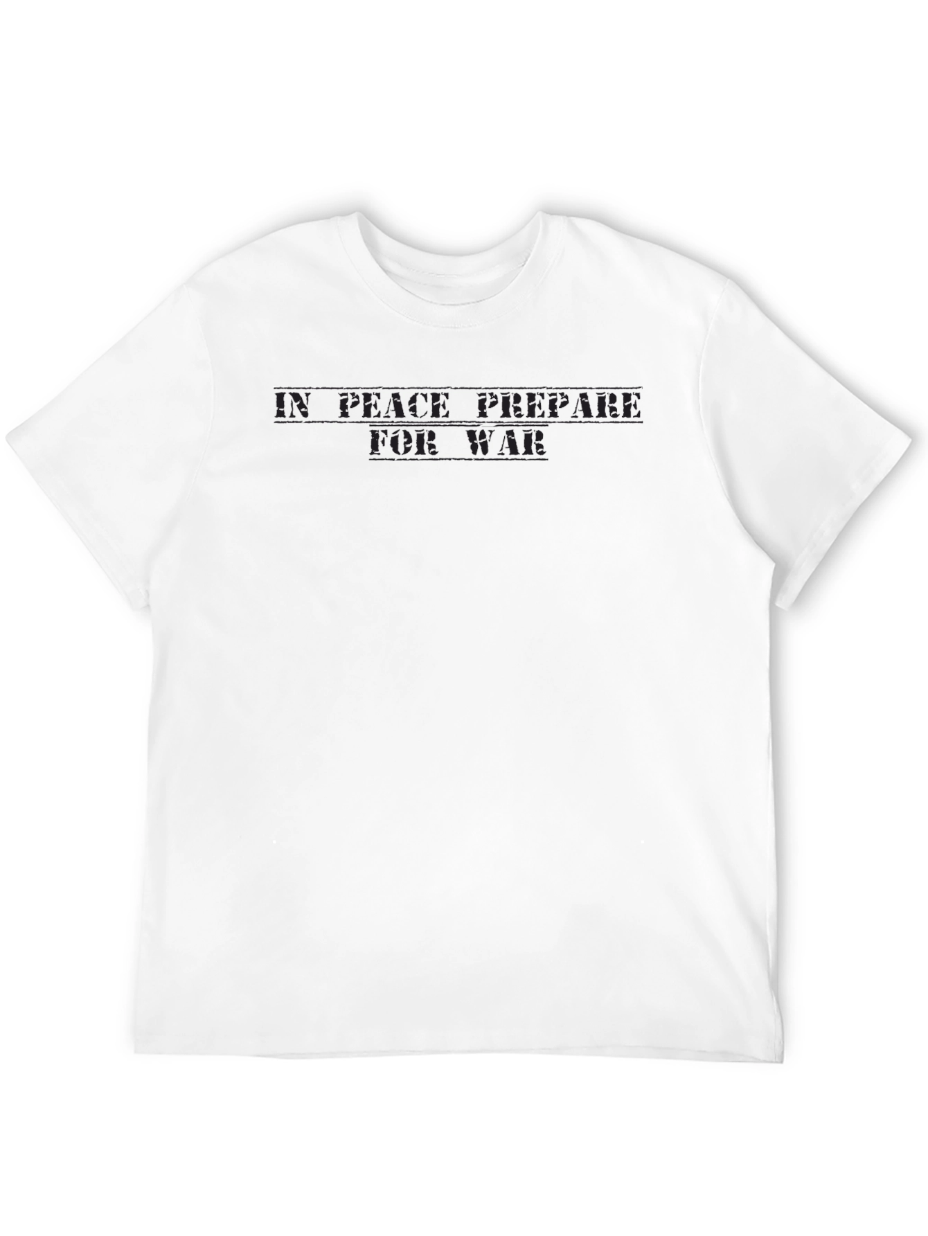 Black T-Shirt - In Peace Prepare for War