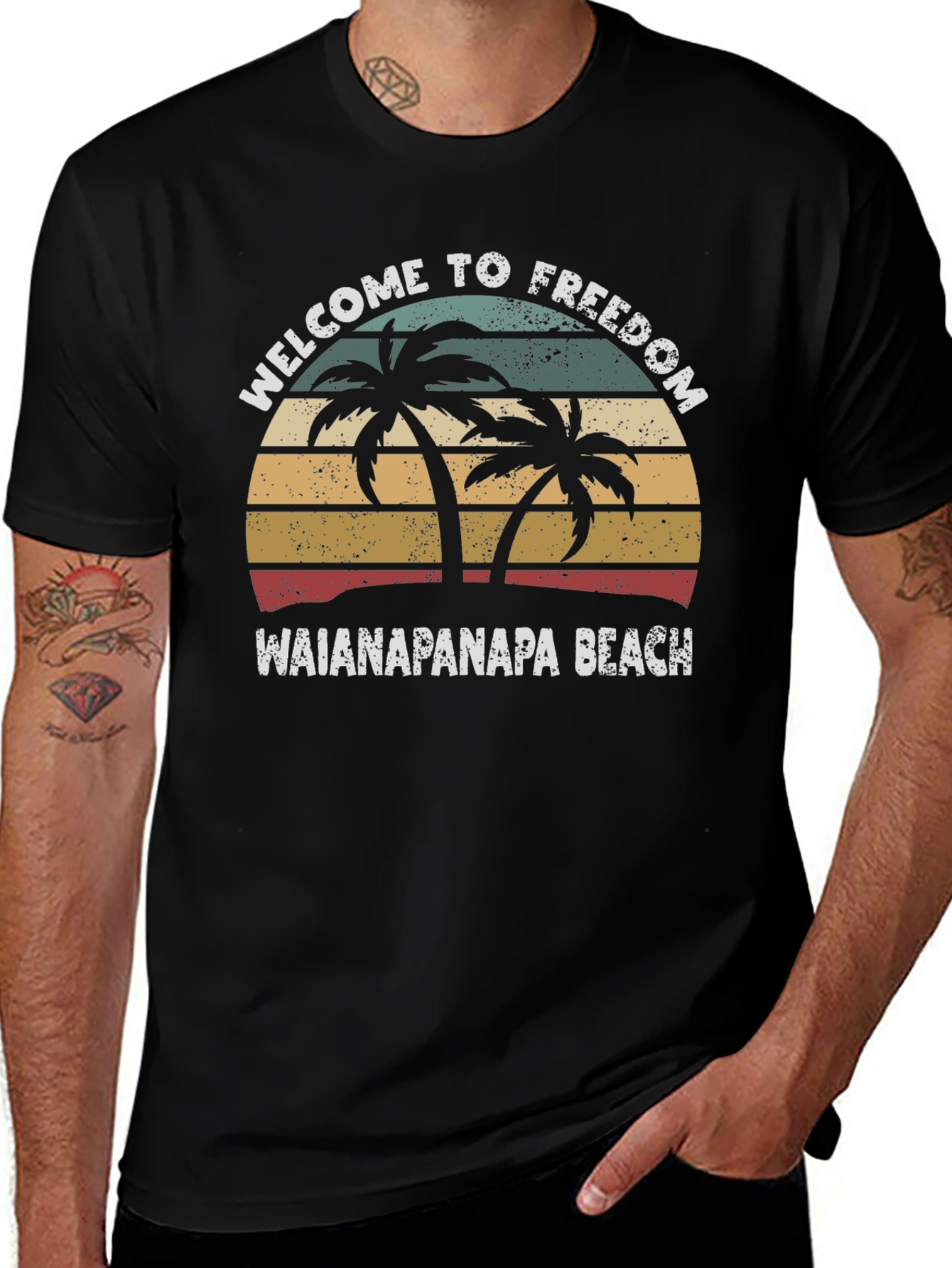 Waianapanapa Beach Graphic Tee - Freedom Style