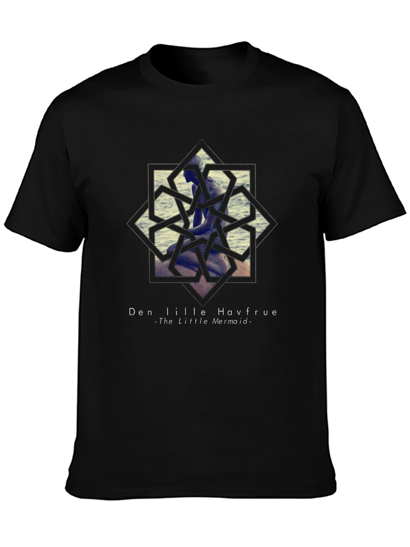 Little Mermaid Graphic Tee - Black Unisex T-Shirt