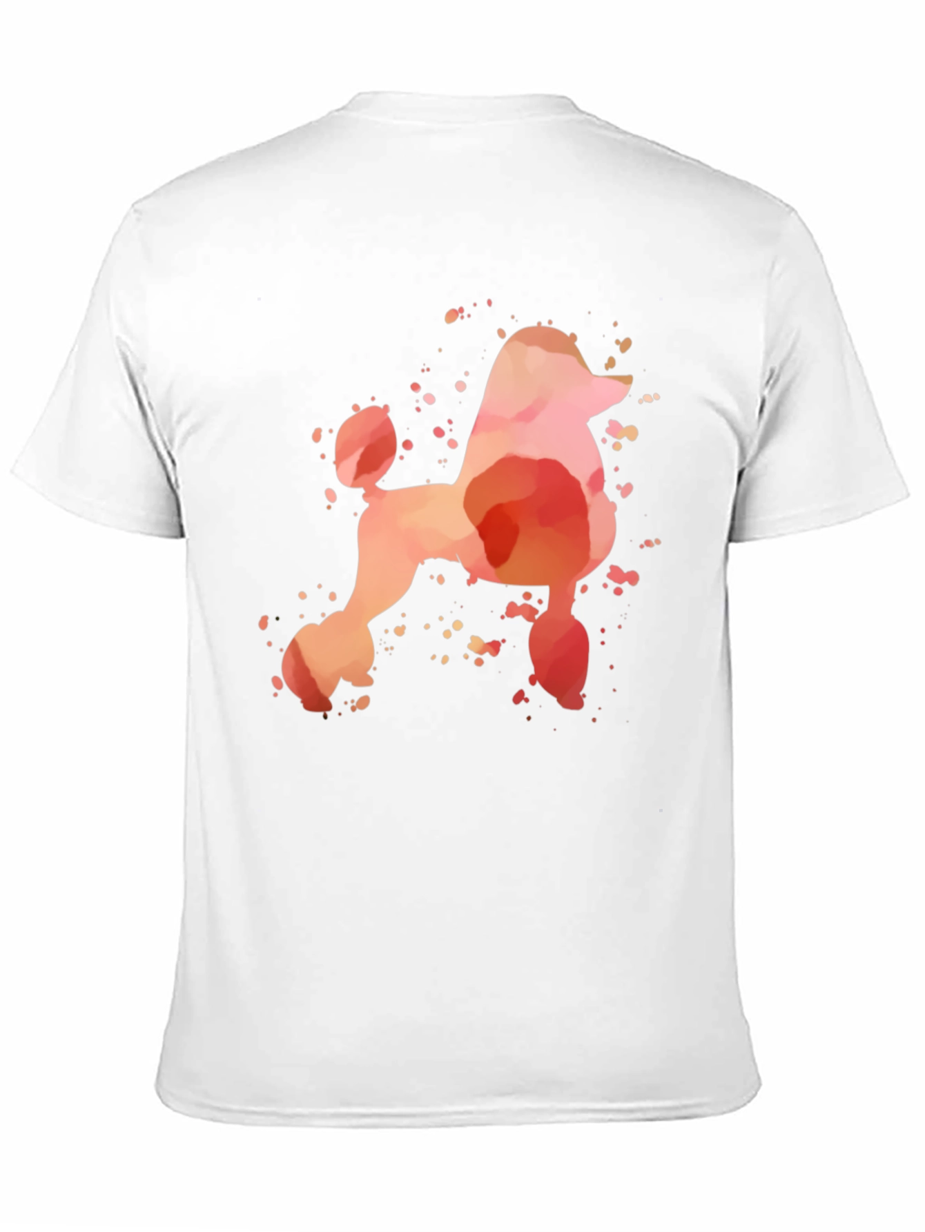 Watercolor Poodle Graphic T-Shirt