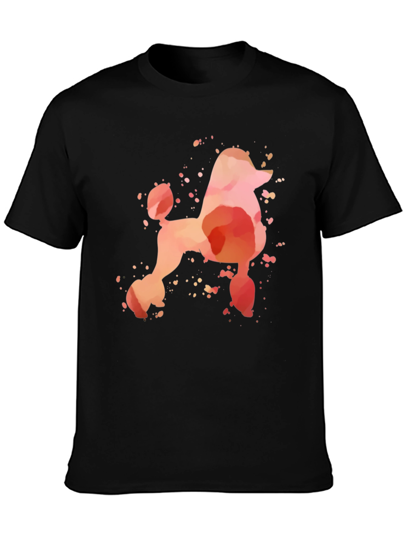 Watercolor Poodle Graphic T-Shirt