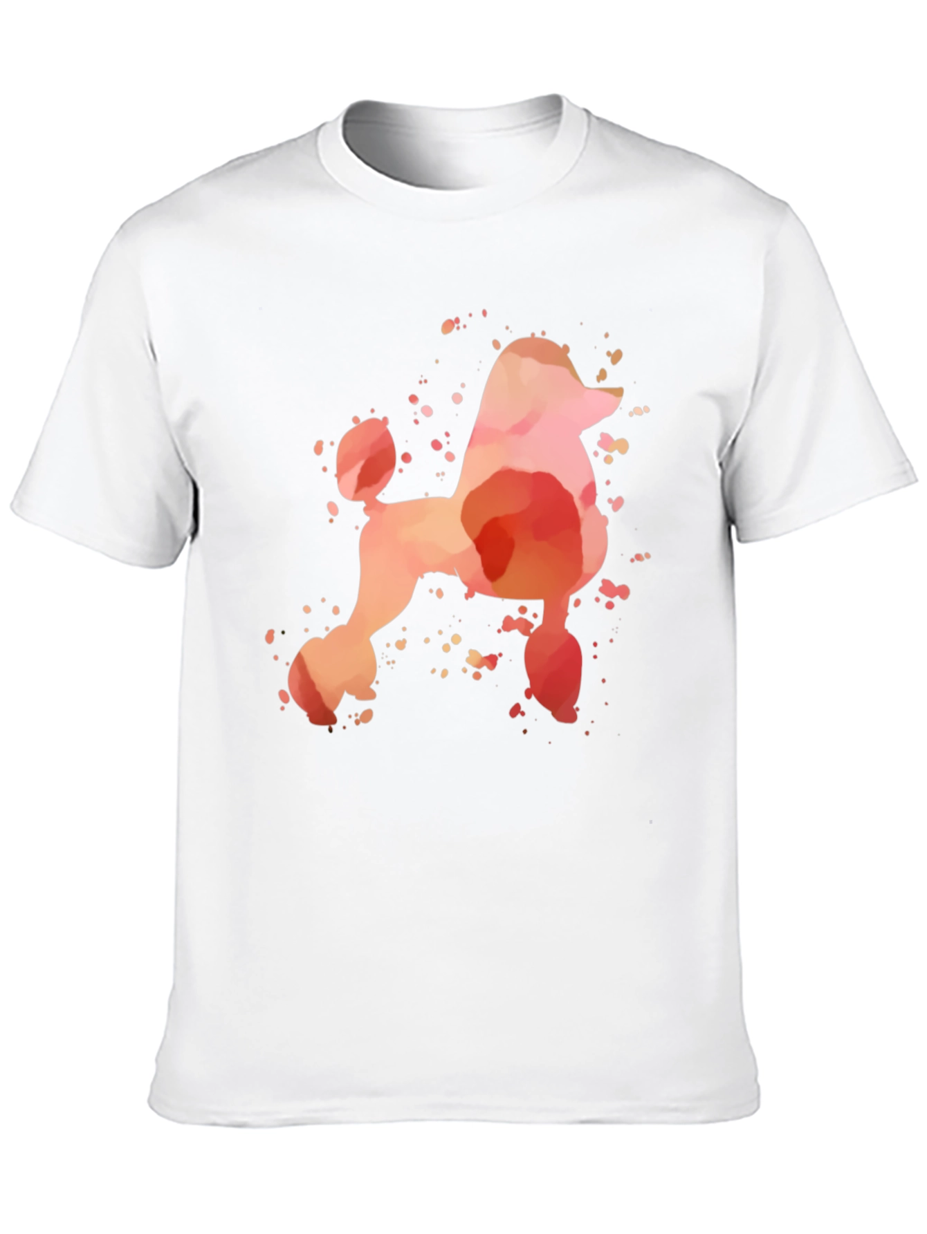 Watercolor Poodle Graphic T-Shirt
