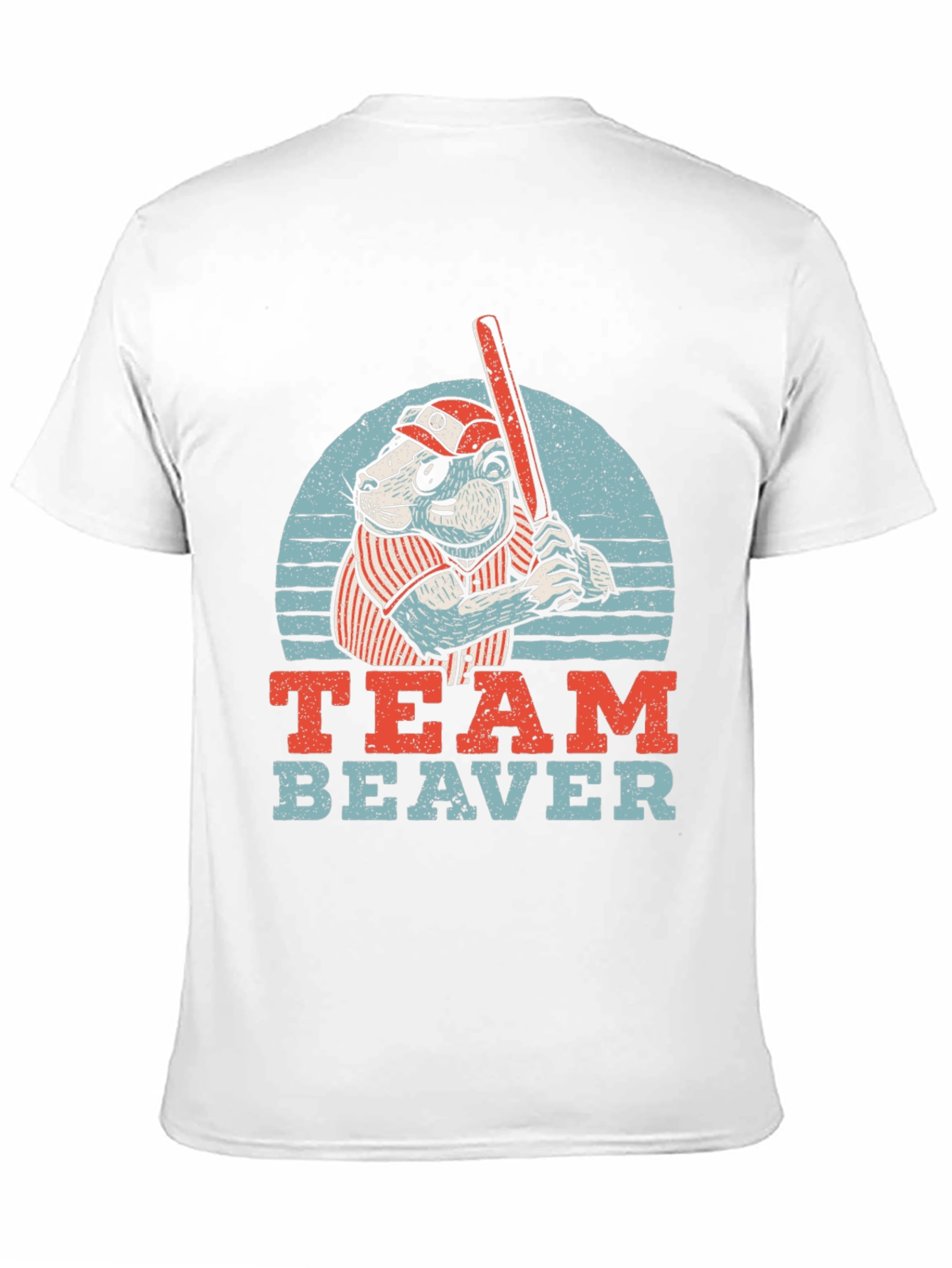 Team Beaver Baseball T-Shirt - Funny Sports Tee