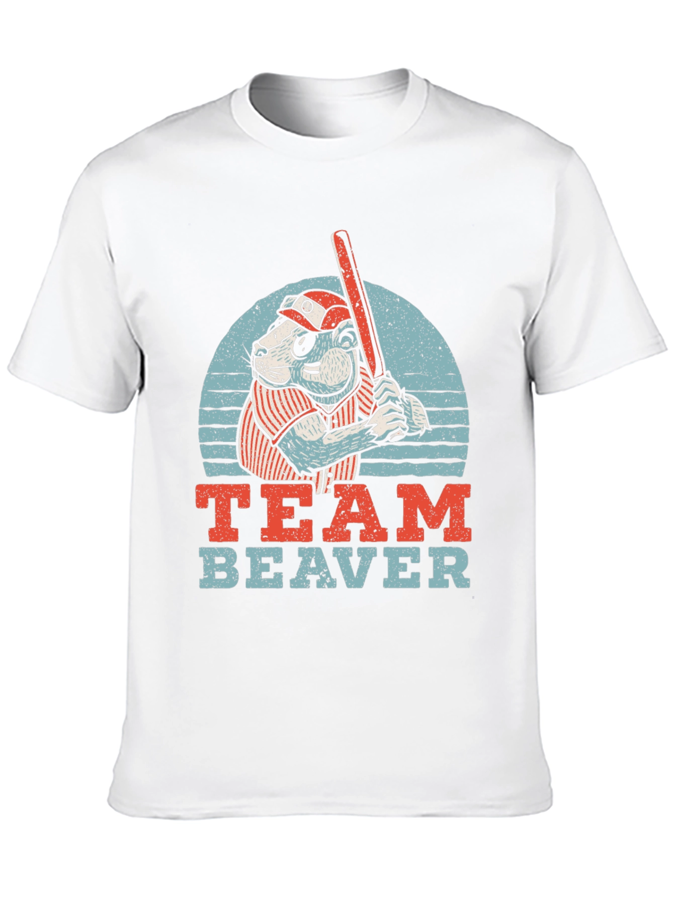 Team Beaver Baseball T-Shirt - Funny Sports Tee