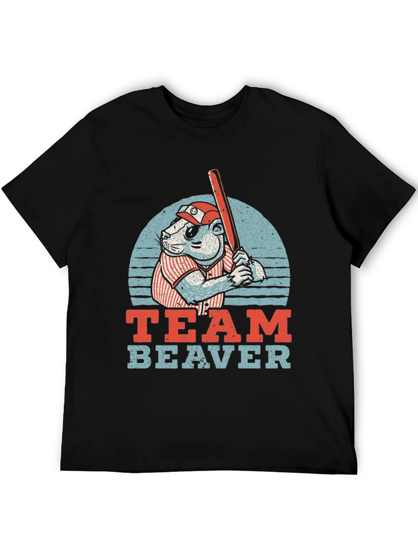 Team Beaver Baseball T-Shirt - Funny Sports Tee