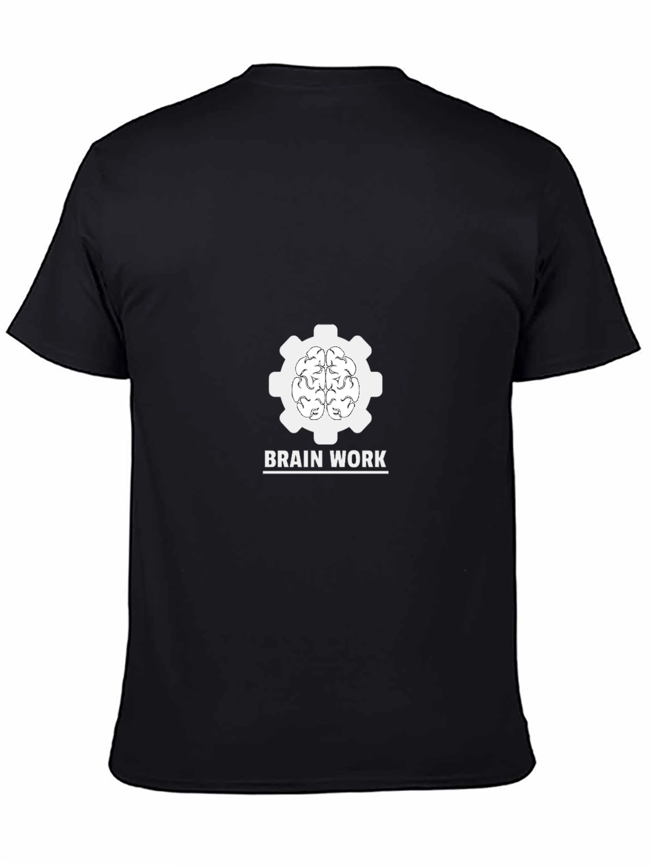 Brain Work Graphic Tee - Black Cotton