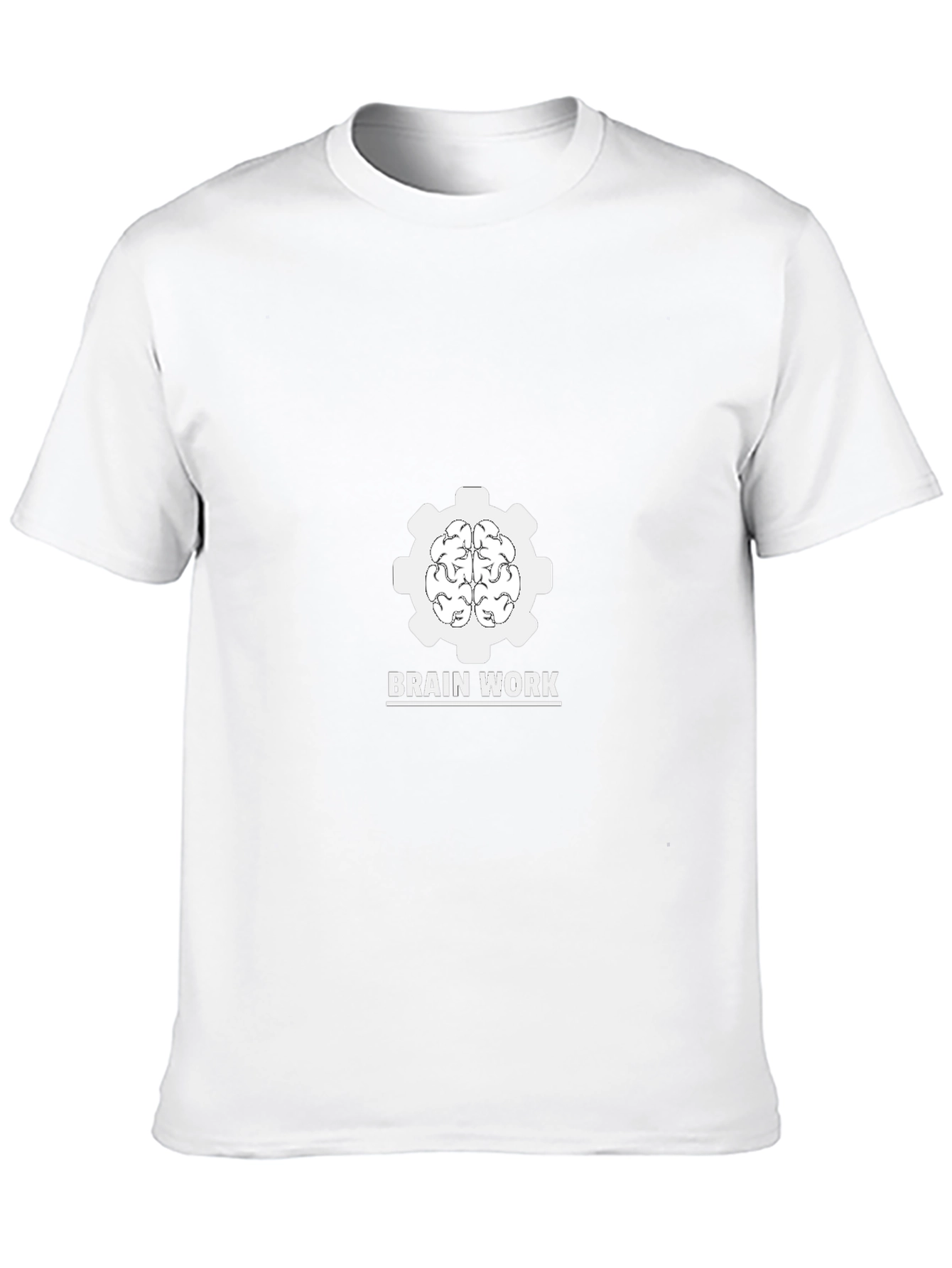 Brain Work Graphic Tee - Black Cotton