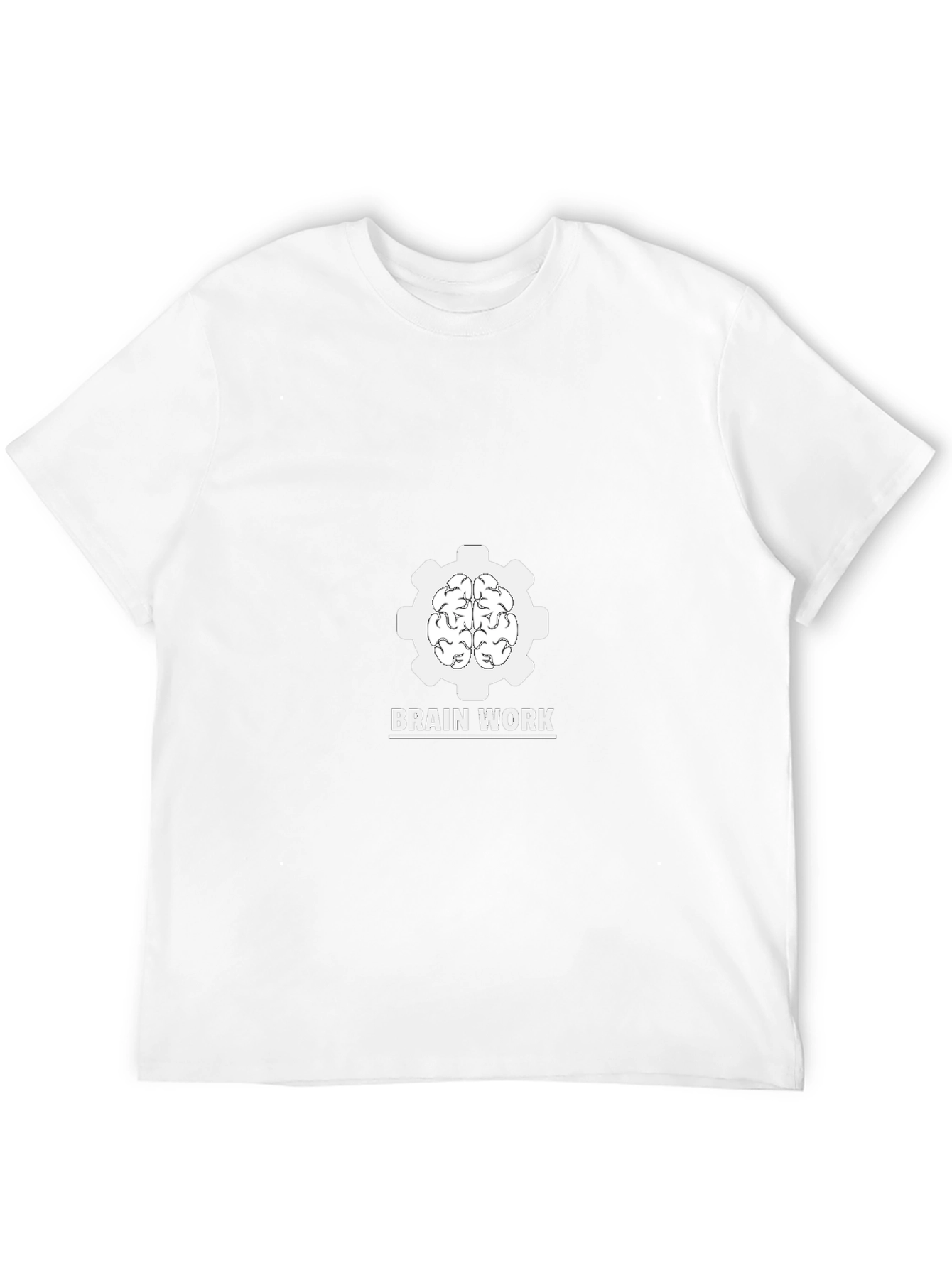 Brain Work Graphic Tee - Black Cotton