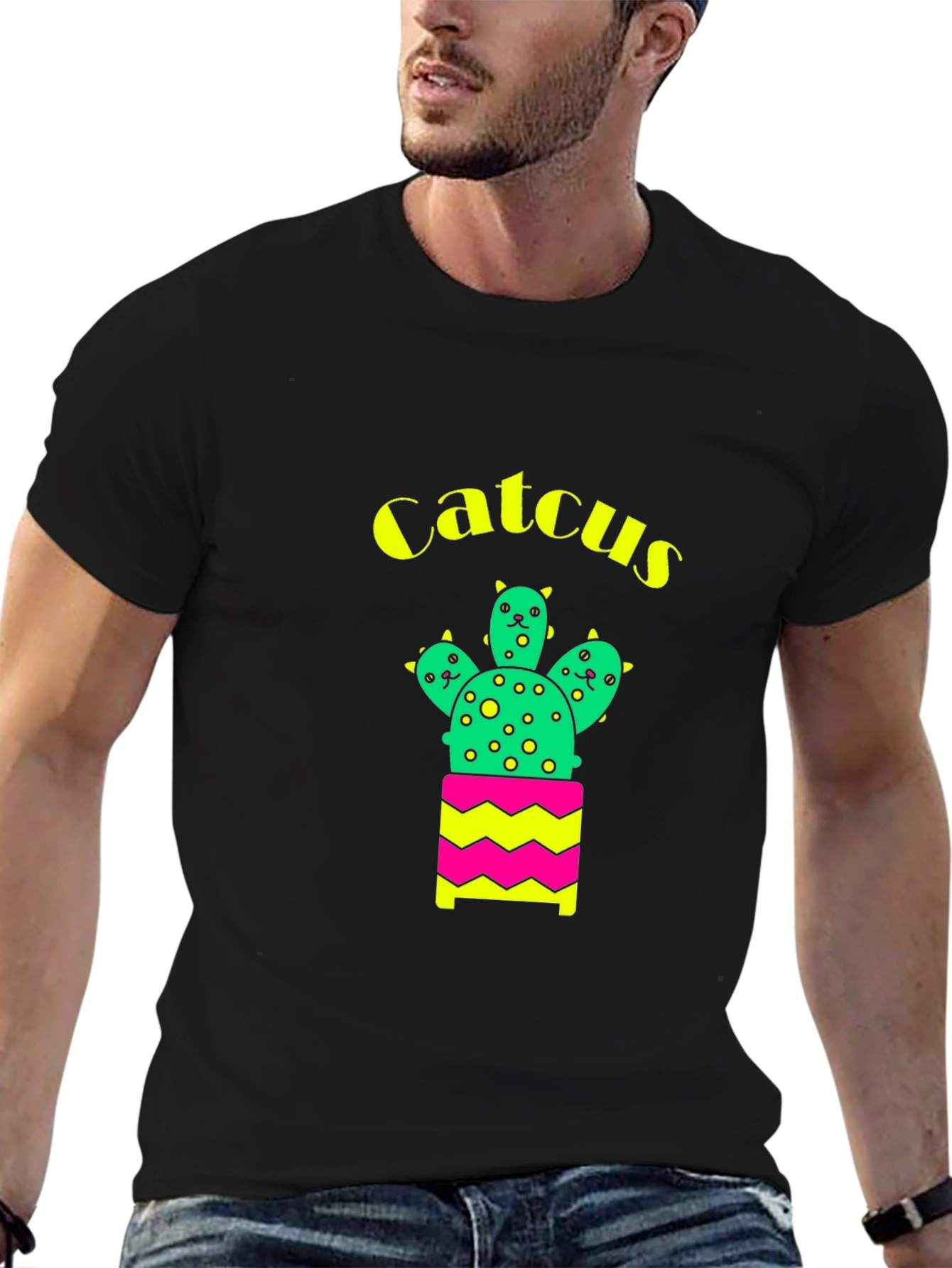 Catcus Graphic T-Shirt - Funny Cute Cactus Tee