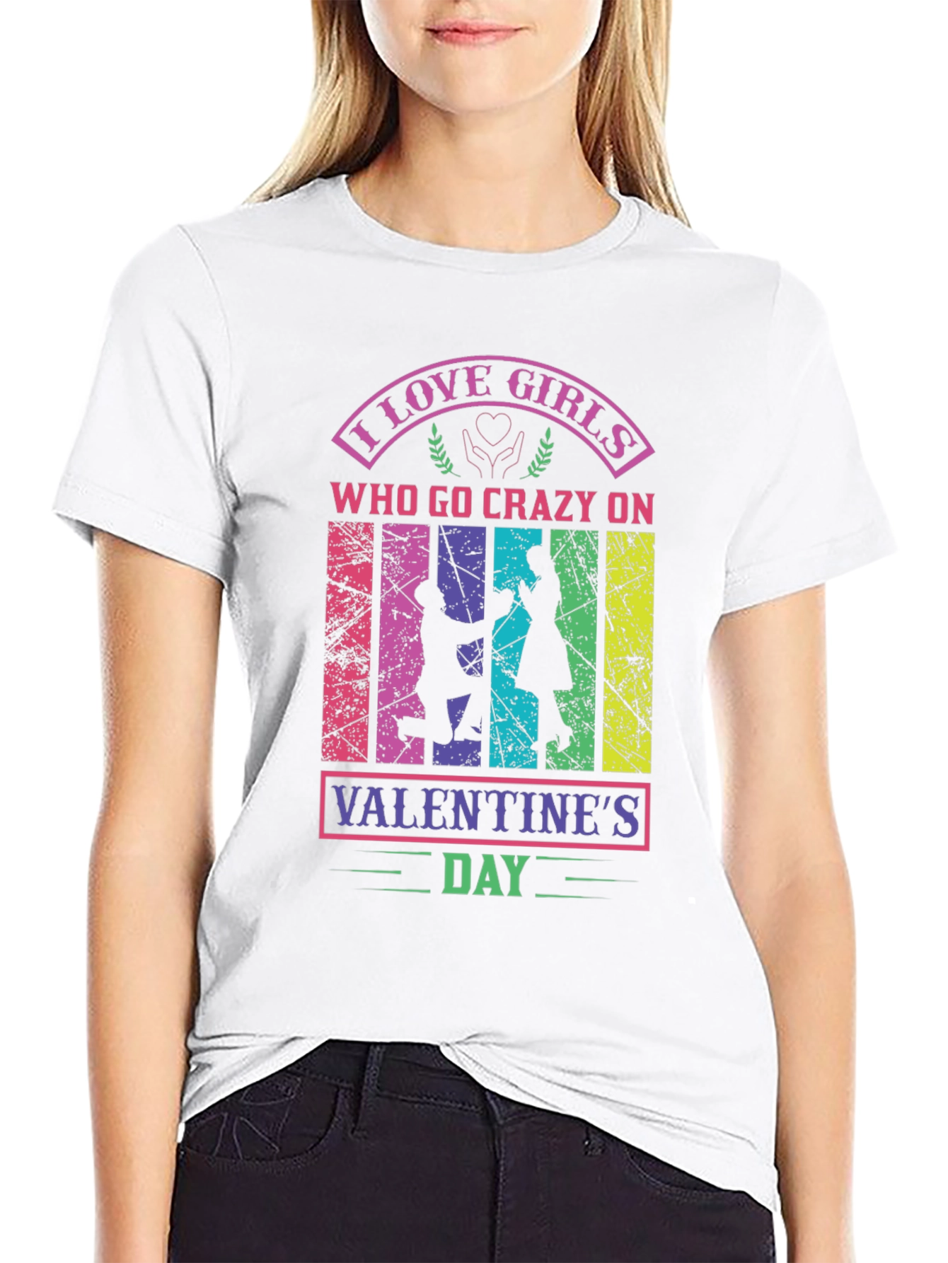 I Love Girls Valentines Day Graphic Tee
