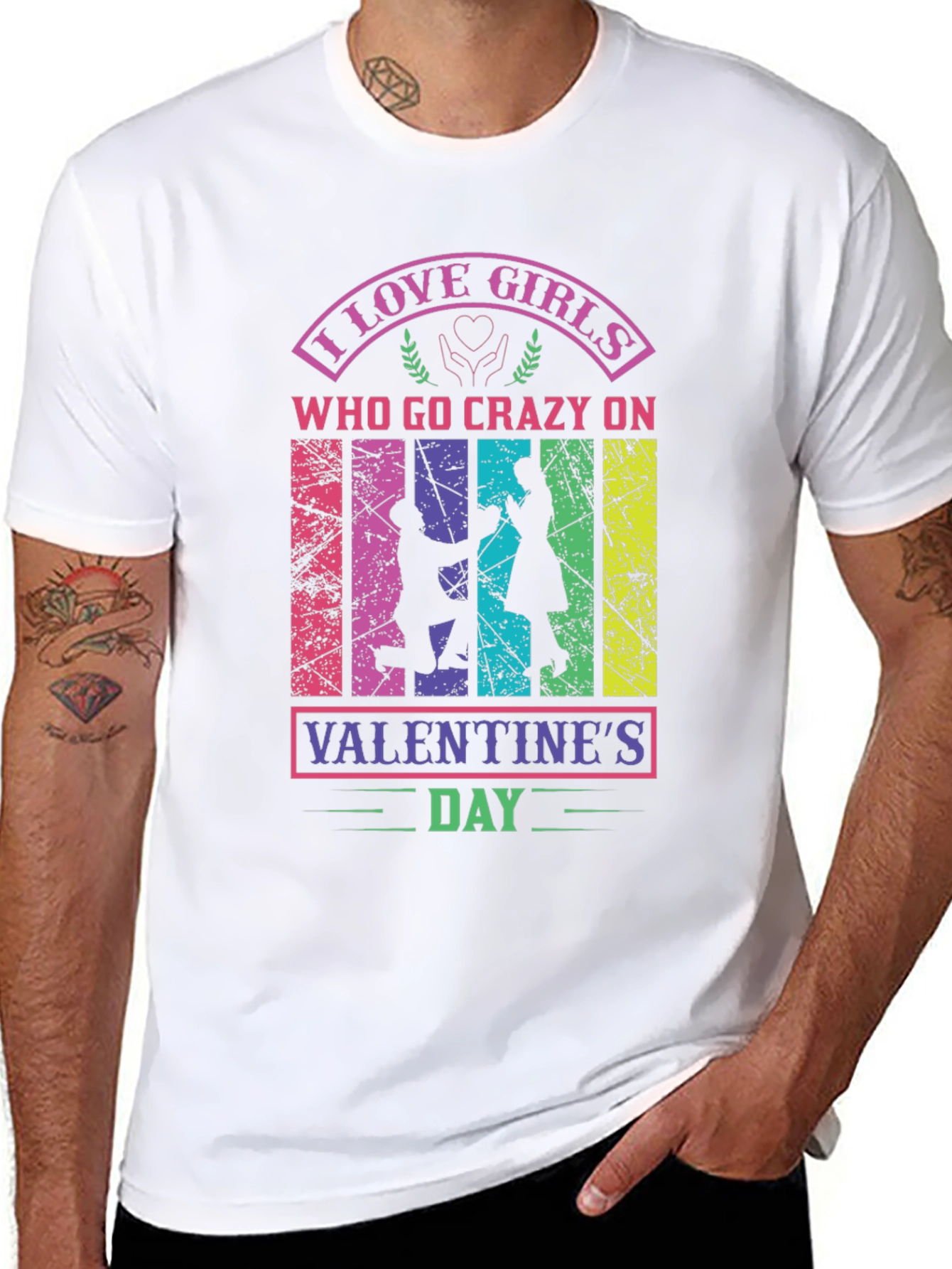 I Love Girls Valentines Day Graphic Tee