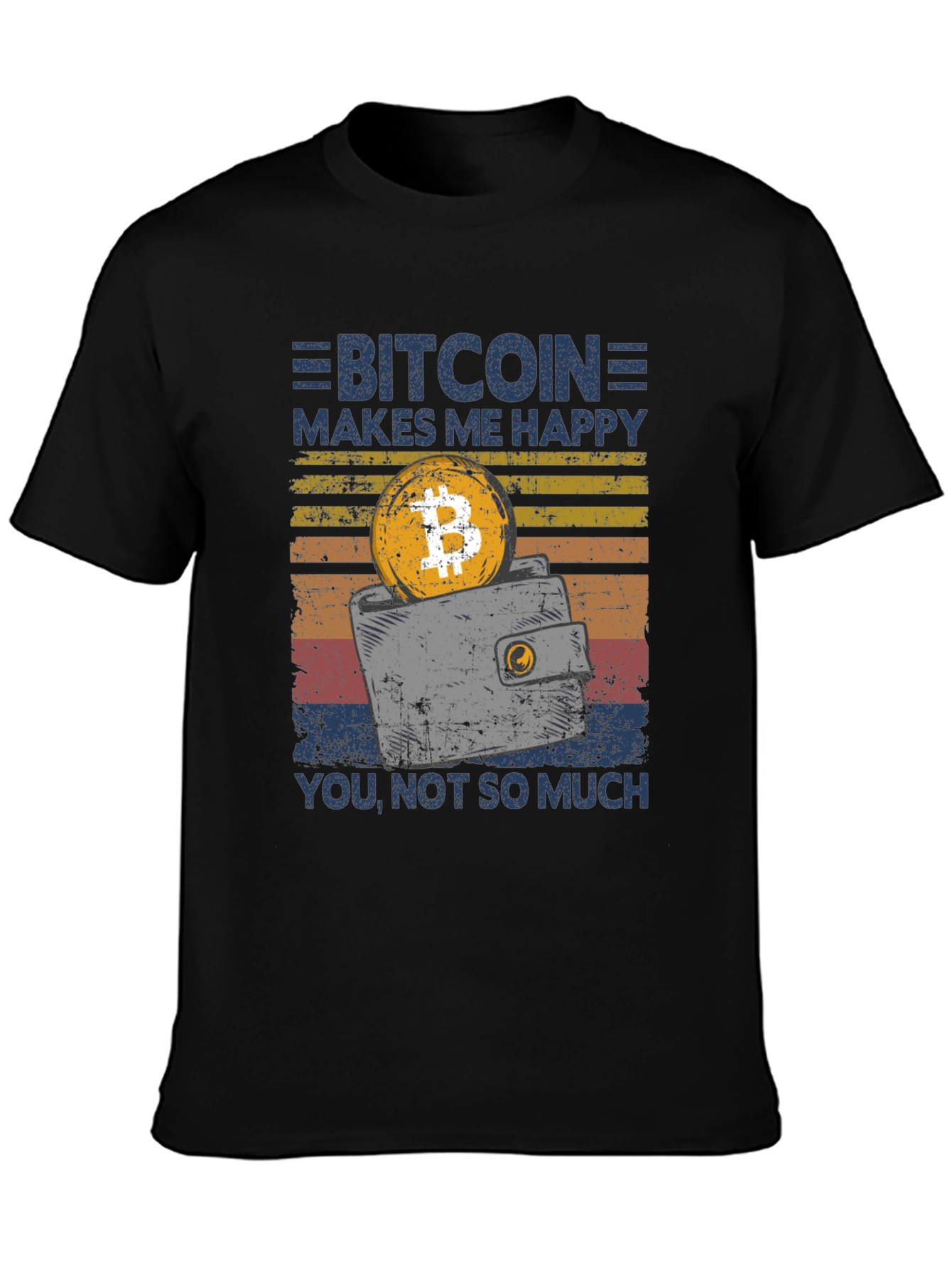 Bitcoin Makes Me Happy Graphic T-Shirt