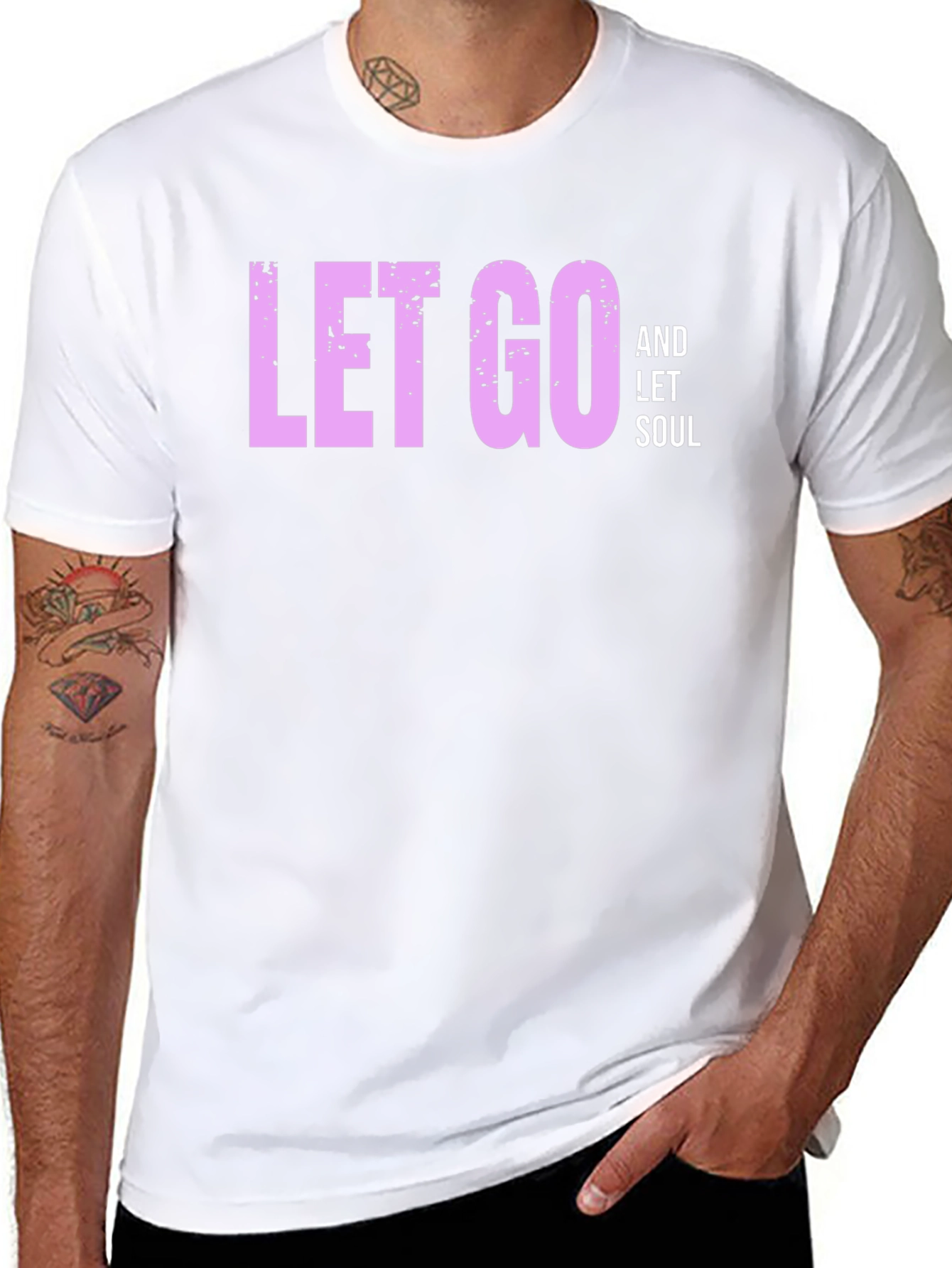 Let Go and Let Soul - Black T-Shirt