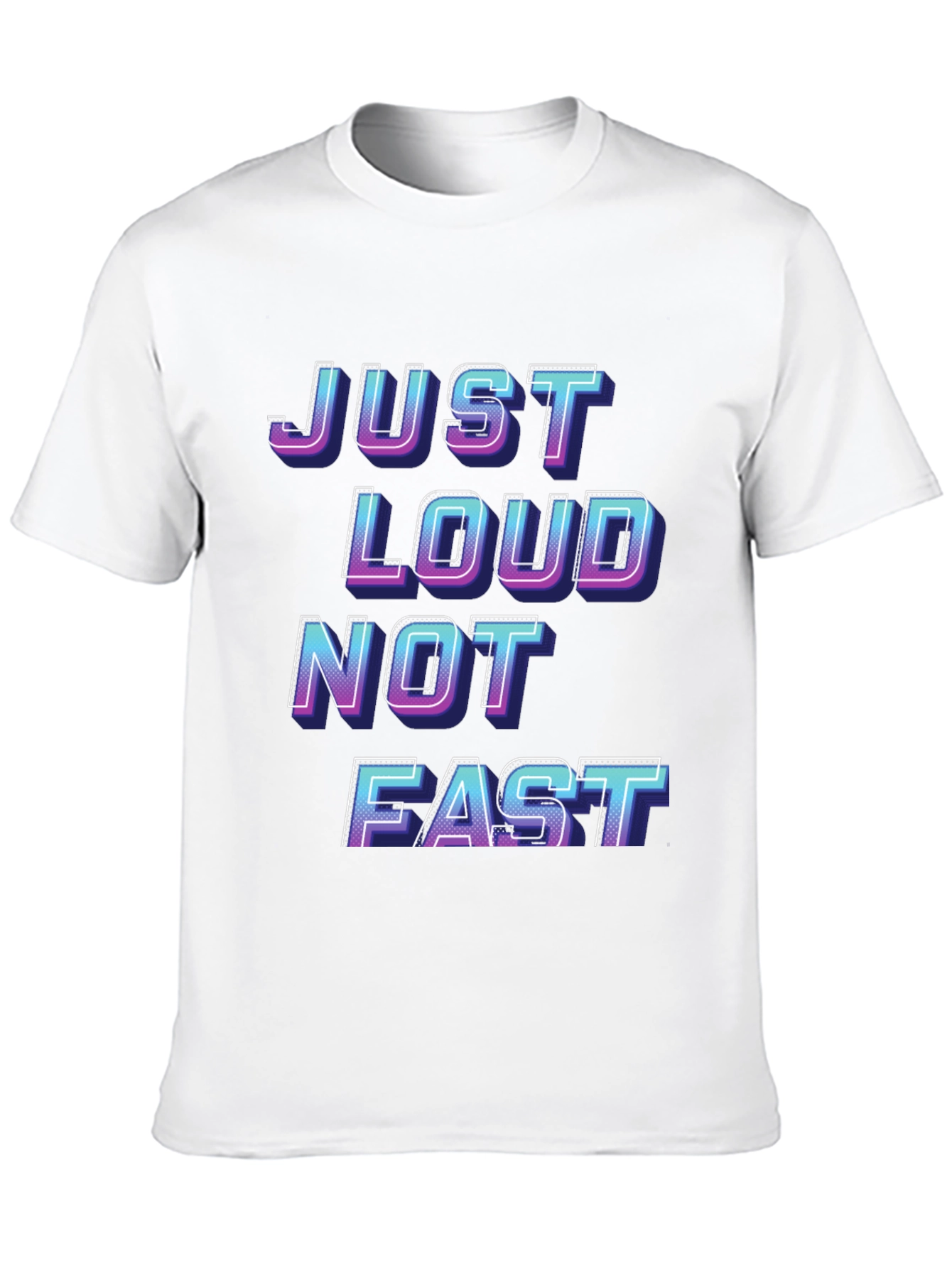 Just Loud Not Fast Graphic Tee - Black