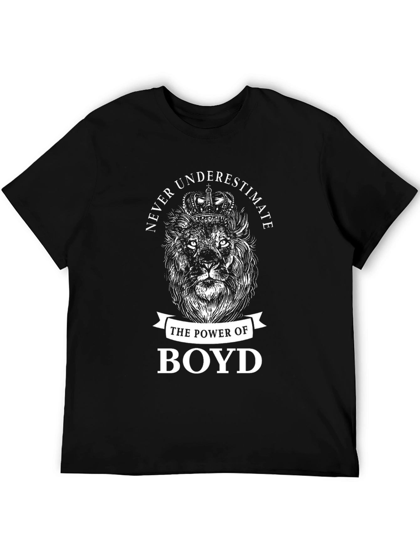 Never Underestimate Boyd Lion Graphic T-Shirt